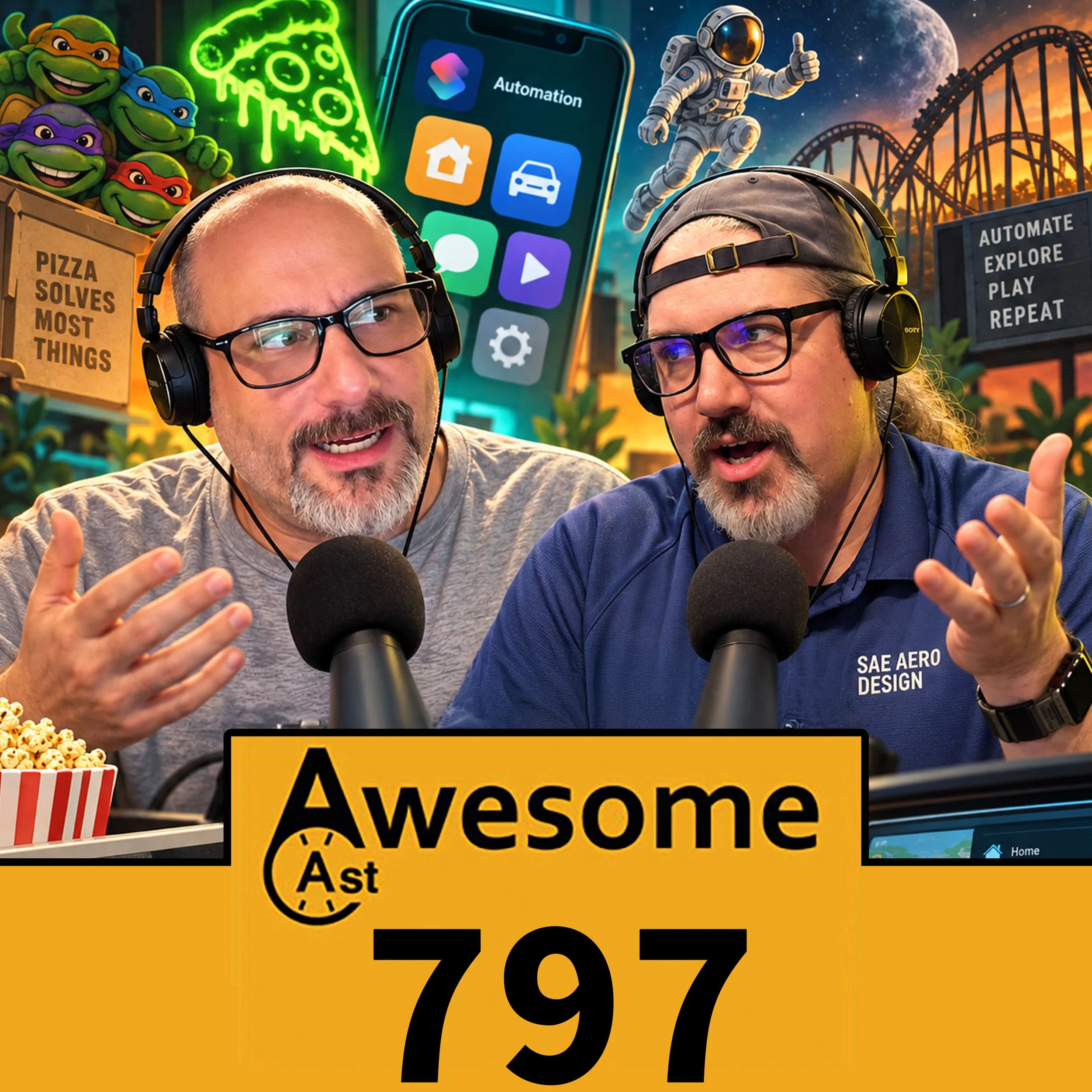 AwesomeCast 797: Apple Shortcuts + Fast &amp; Furious Coaster Chaos