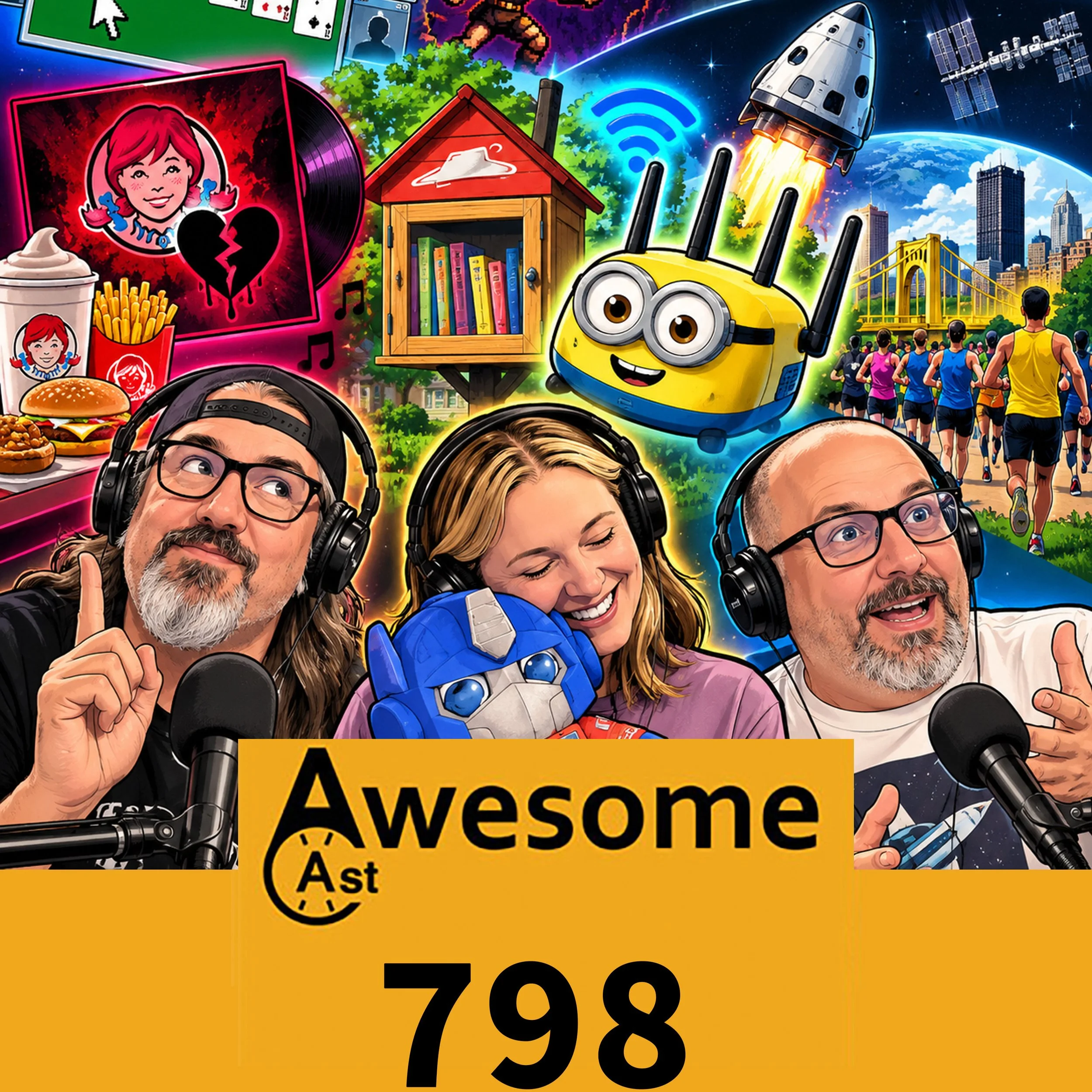 AwesomeCast 798: A Minions Router, Windows 98 Solitaire and Fast-Food Emo