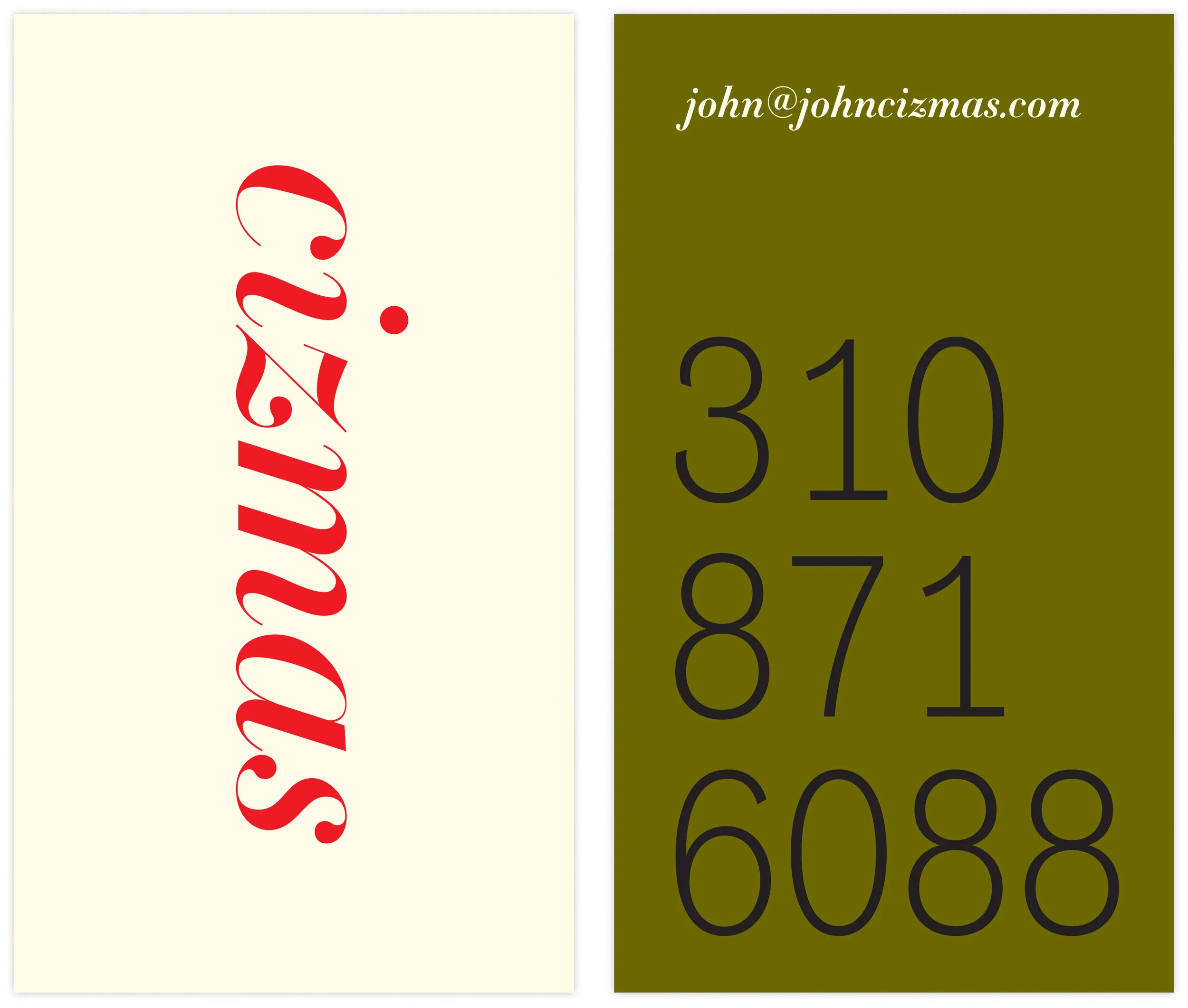 Business Card: Cizmas