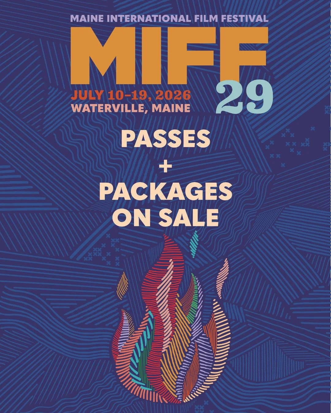 Passes and packages are now on sale for the 29th annual Maine International Film Festival! Grab yours today for the opportunity to screen and share in the discovery of 100 films, including new releases, made-in-Maine features and shorts, and classic 