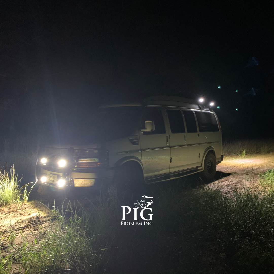  Hog Hunting Rig, Pig Rig, Southern Comfort Hunting Van. Redneck mobile Blind 
