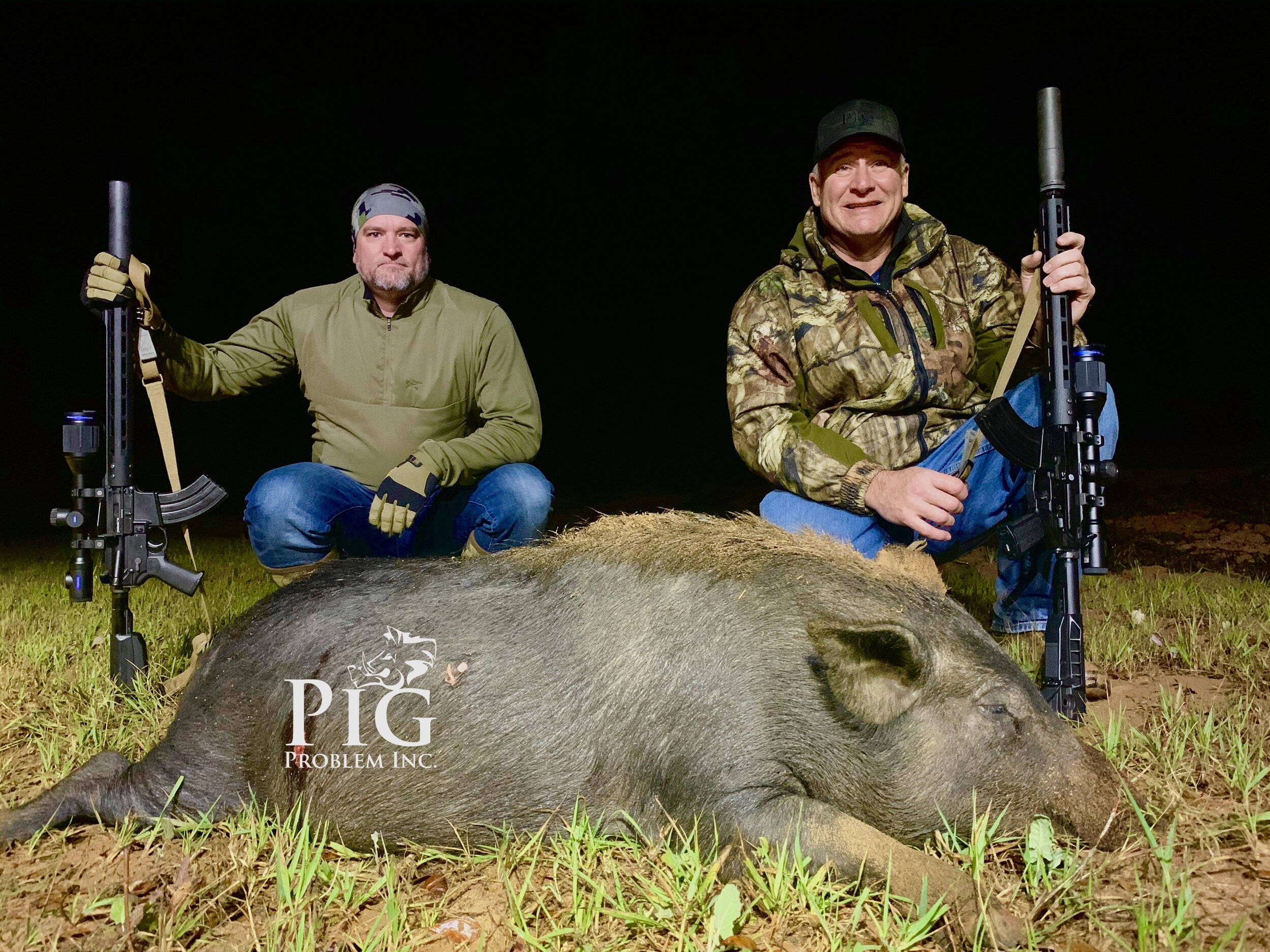 Dustin and Larry helped with the Pig Problem! 12/19/2020