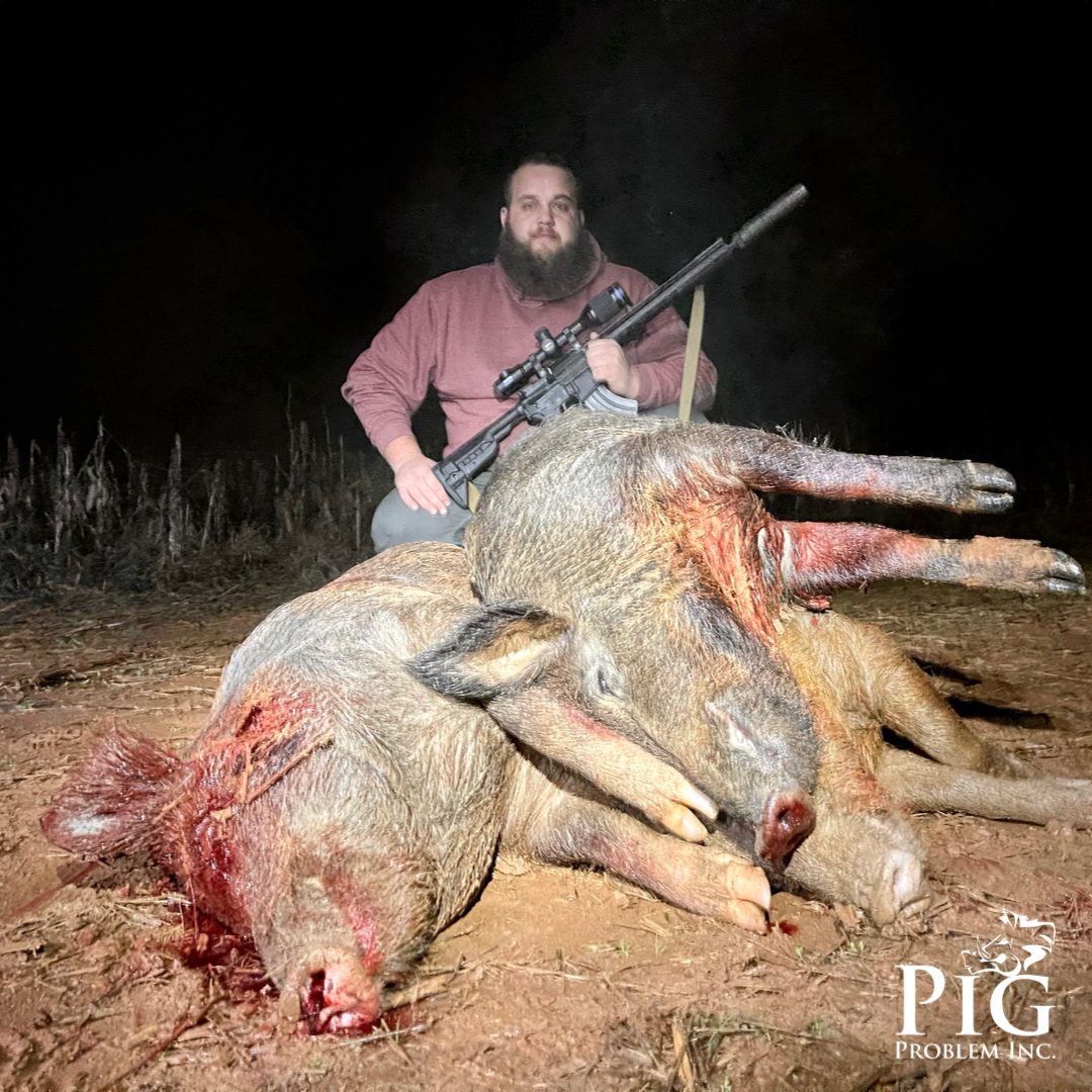 Gus's Wild Hog Hunting Video 1/22/21 Americus, GA