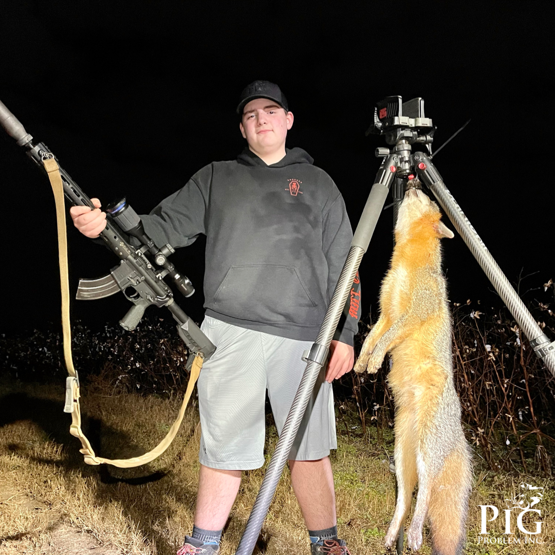 Matt's First Fox with Pig Problem Inc. Americus, GA