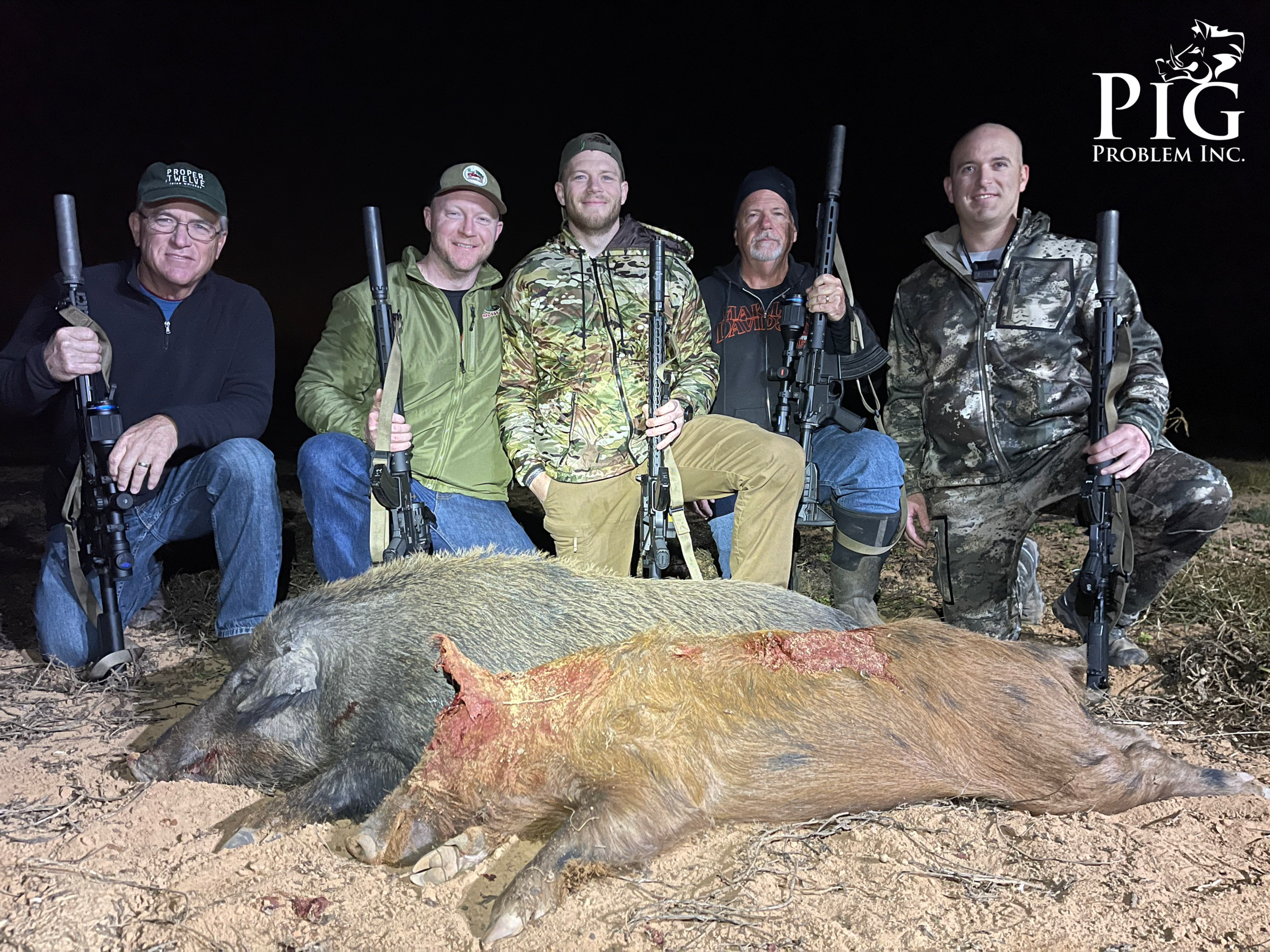 Matt's Wedding Party Hog Hunting Trip