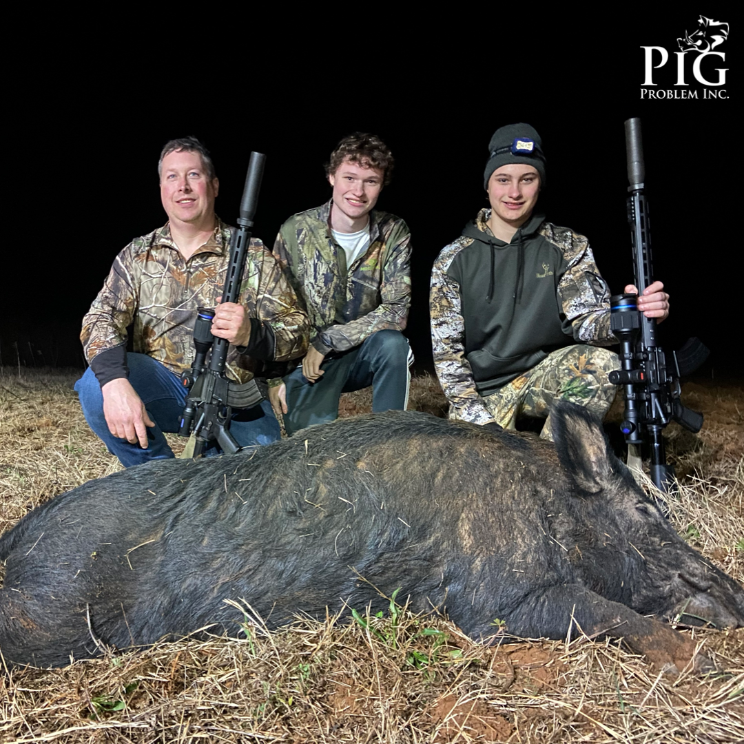 Hog Hunting Family