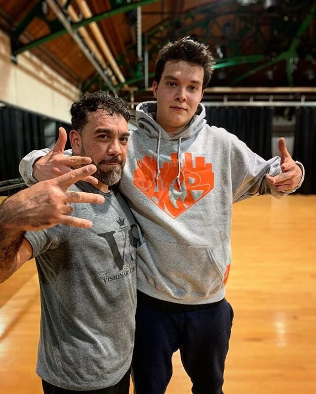 Meet the newest members of #ACR @sterlyadevs and @redtie_co ...Though @redtie_co was grandfathered in long Ago, we had to battle him as well to make it official 💪🏾 #family #allcityrockers #battle #bboy #crew #rhodeisland #russia