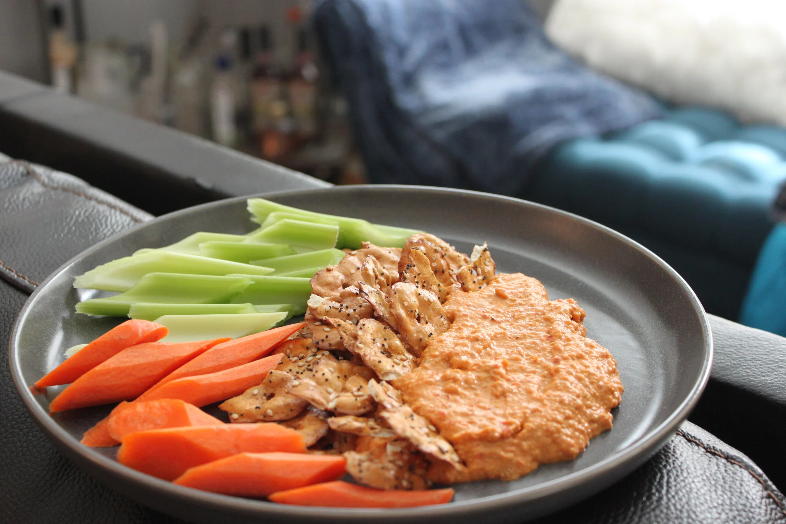 Spicy Smokey Red Pepper Hummus