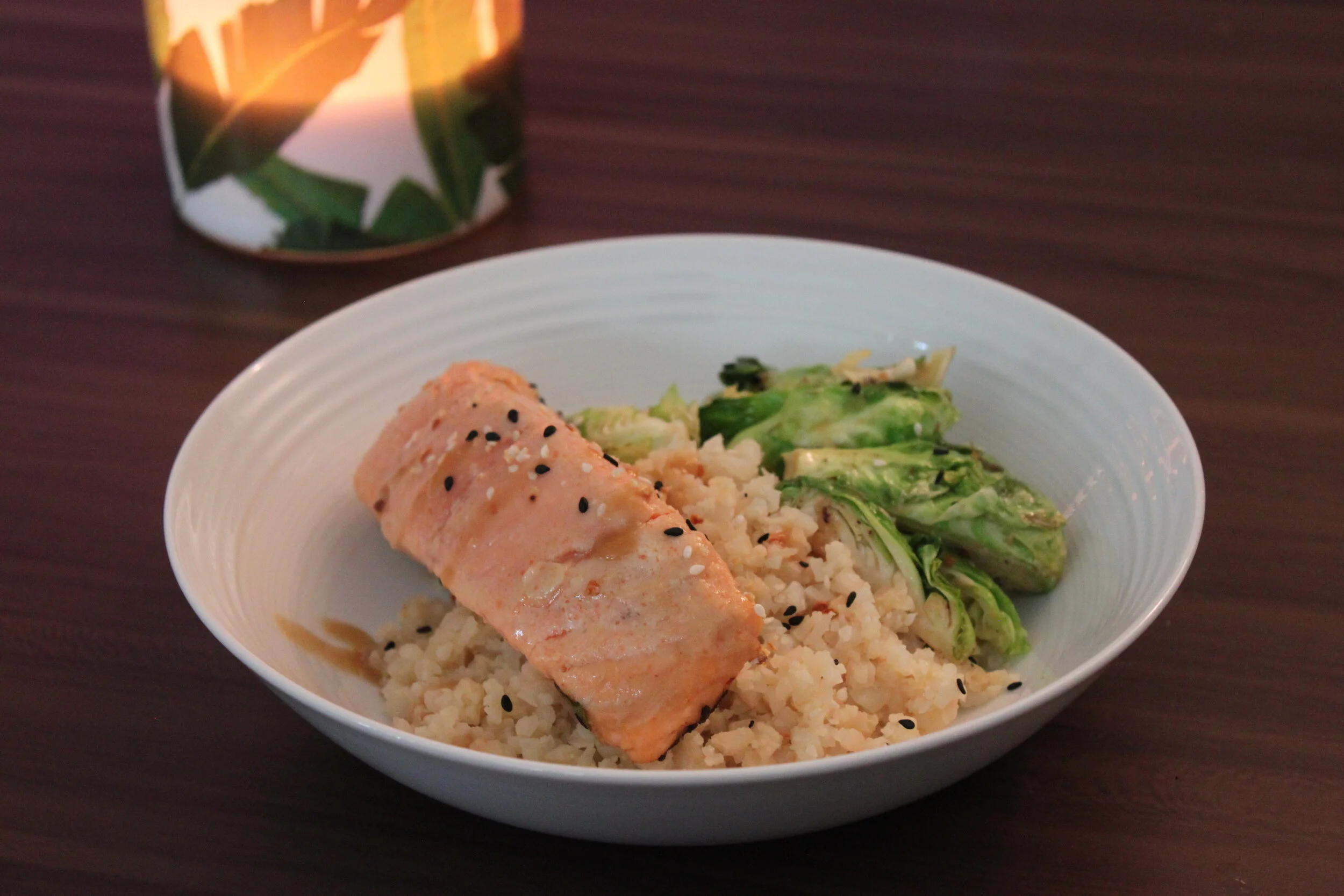 Ginger Miso Pan-Roasted Salmon