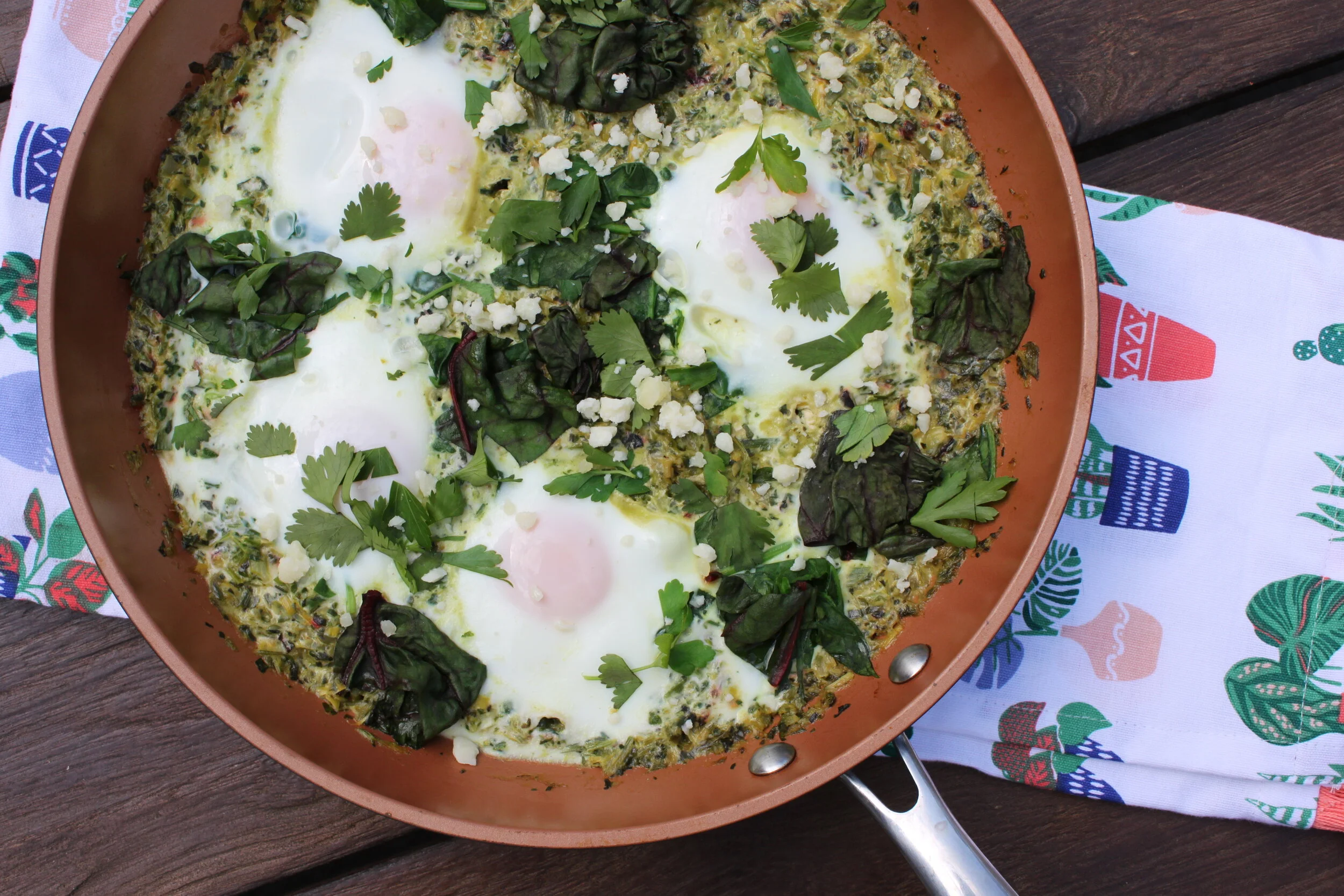 Spring Green Shakshuka