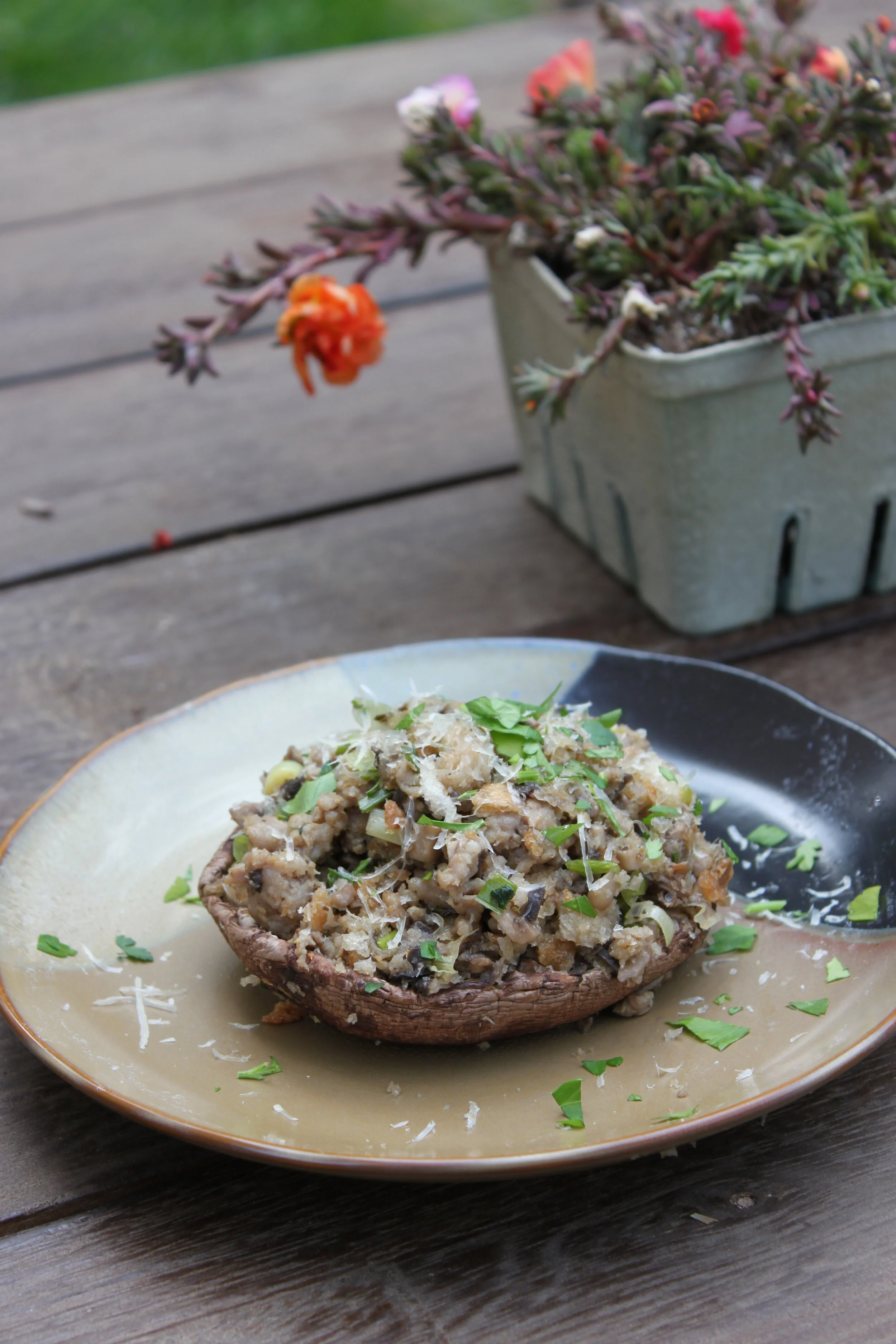 Stuffed Mushroom Caps