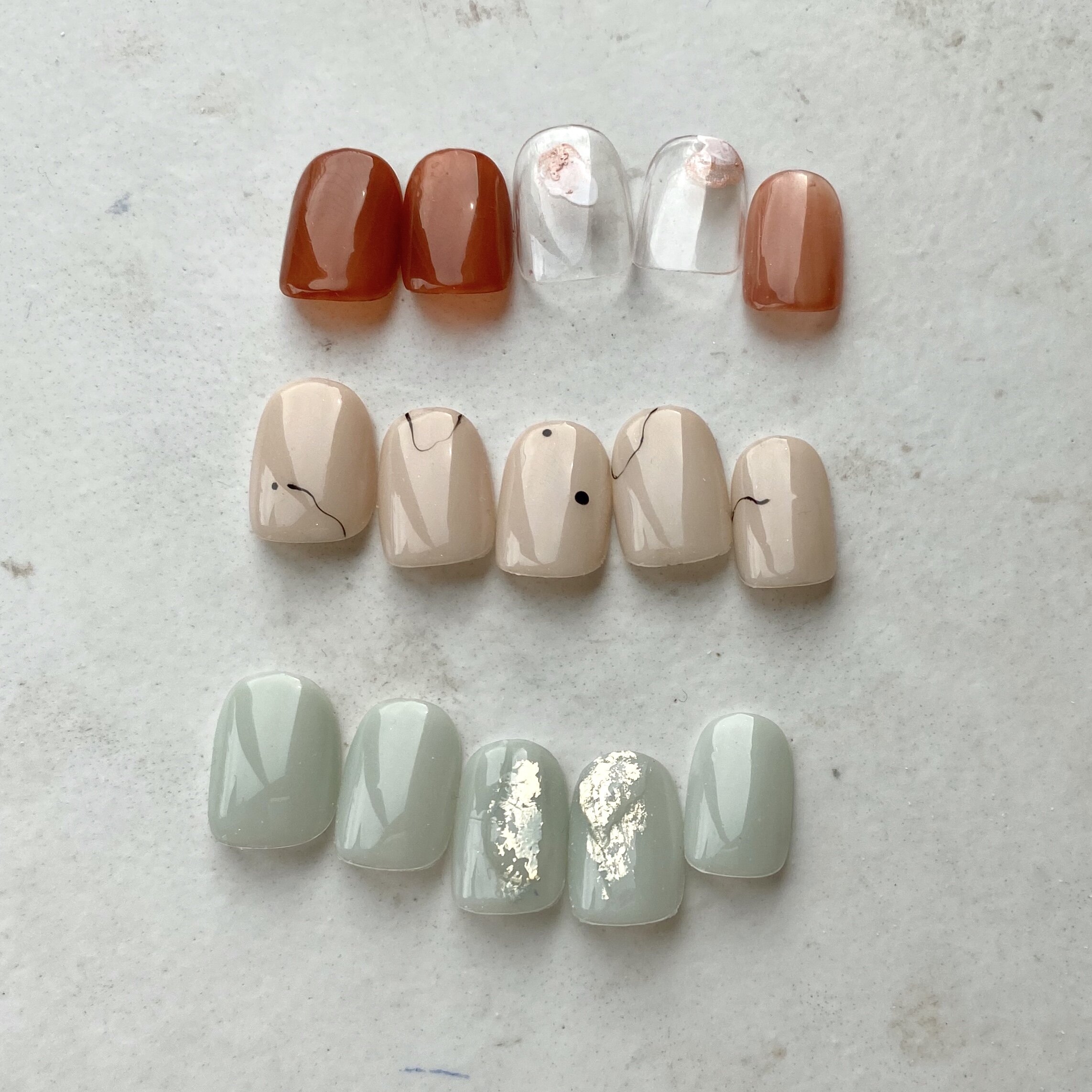 ワンカラーネイルデザイン