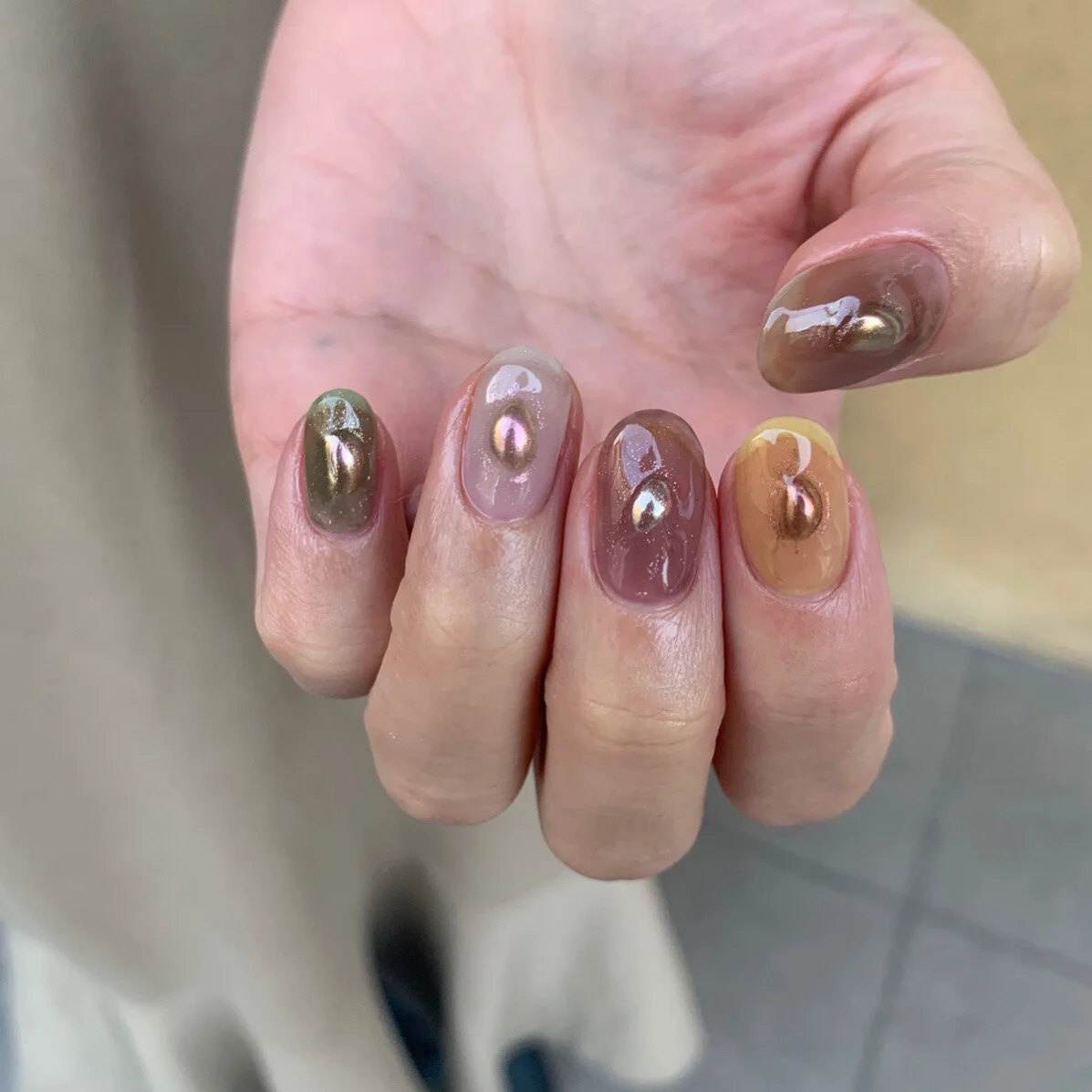 秋ネイルデザイン定額コース