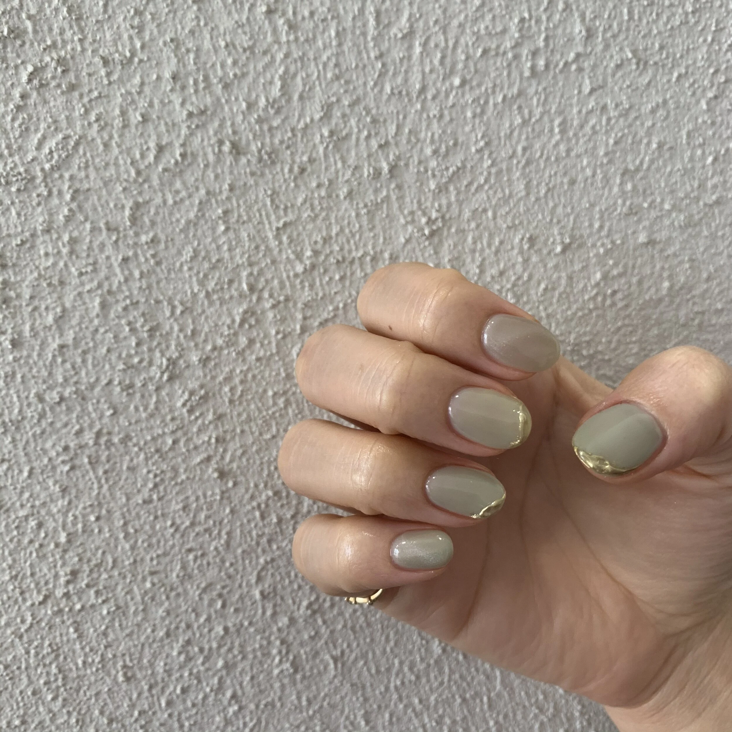 ゴールドフレンチネイル