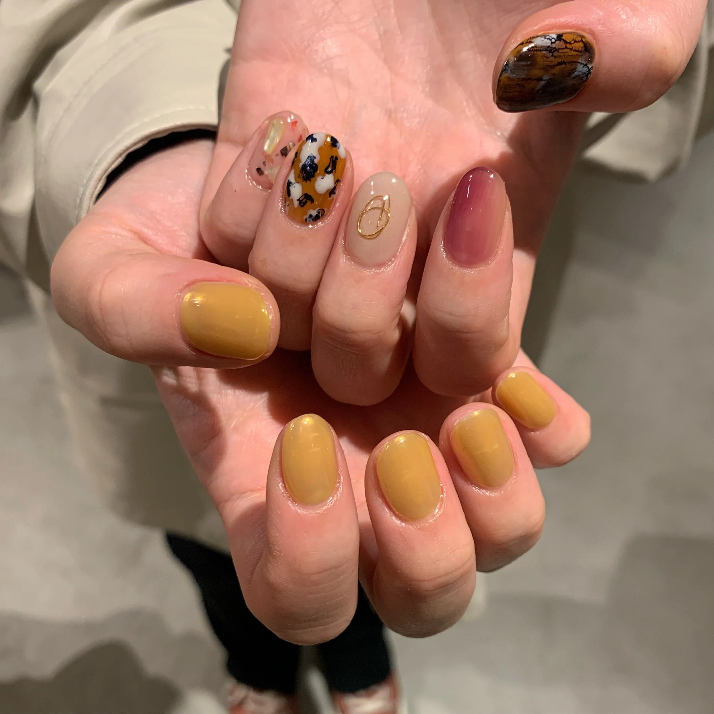 ちぐはぐネイルデザイン