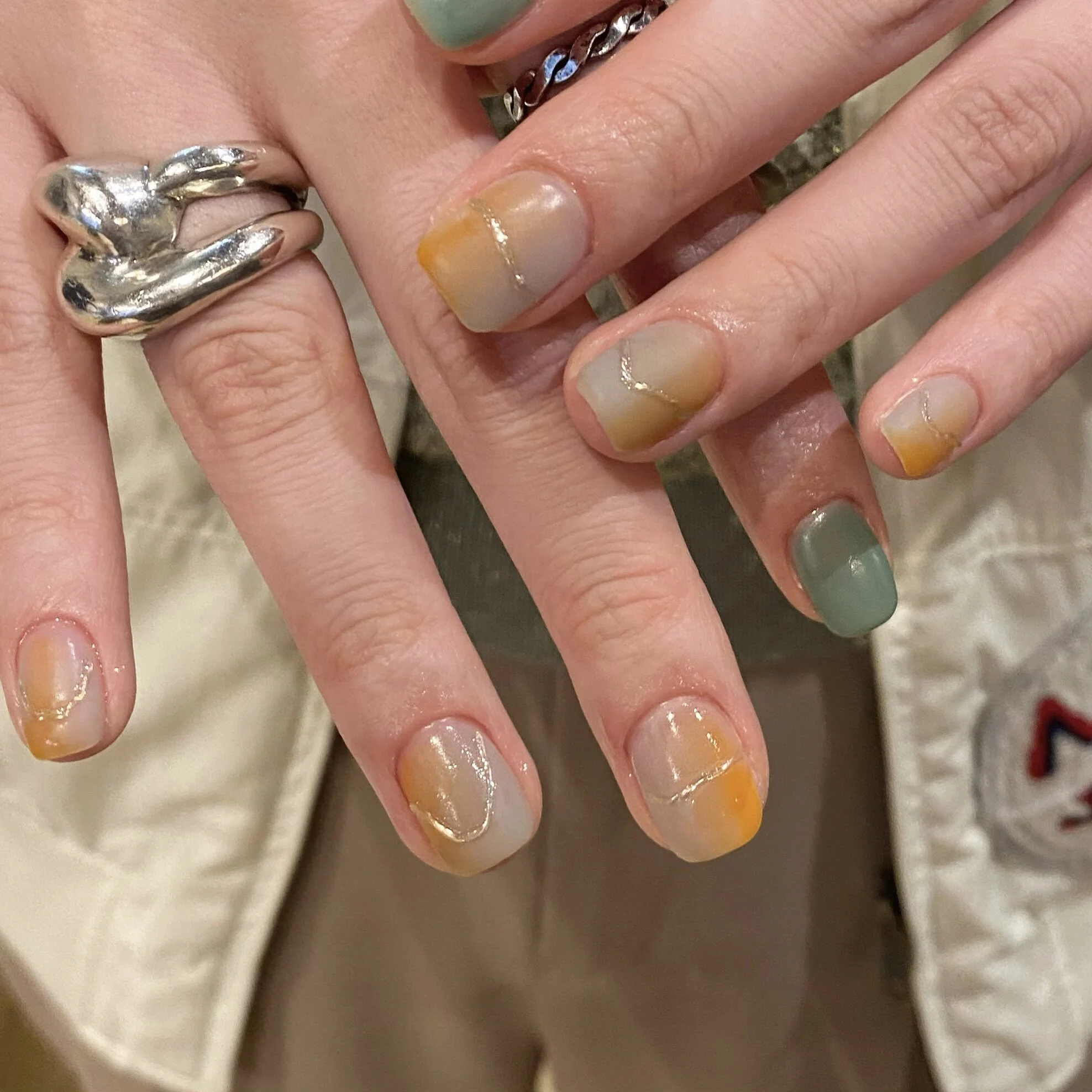 春カラーネイル