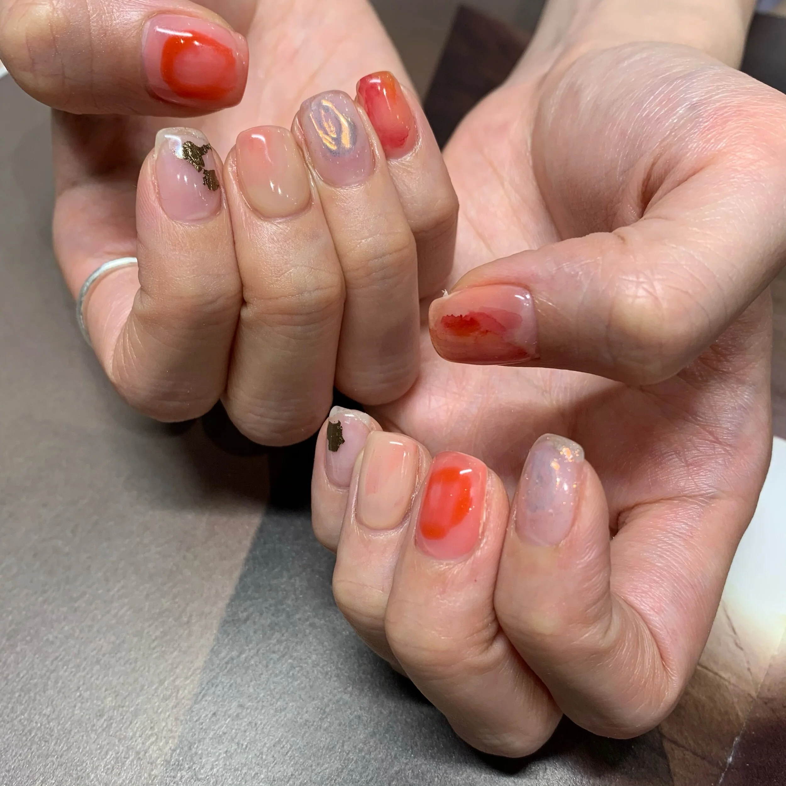 春カラーネイル