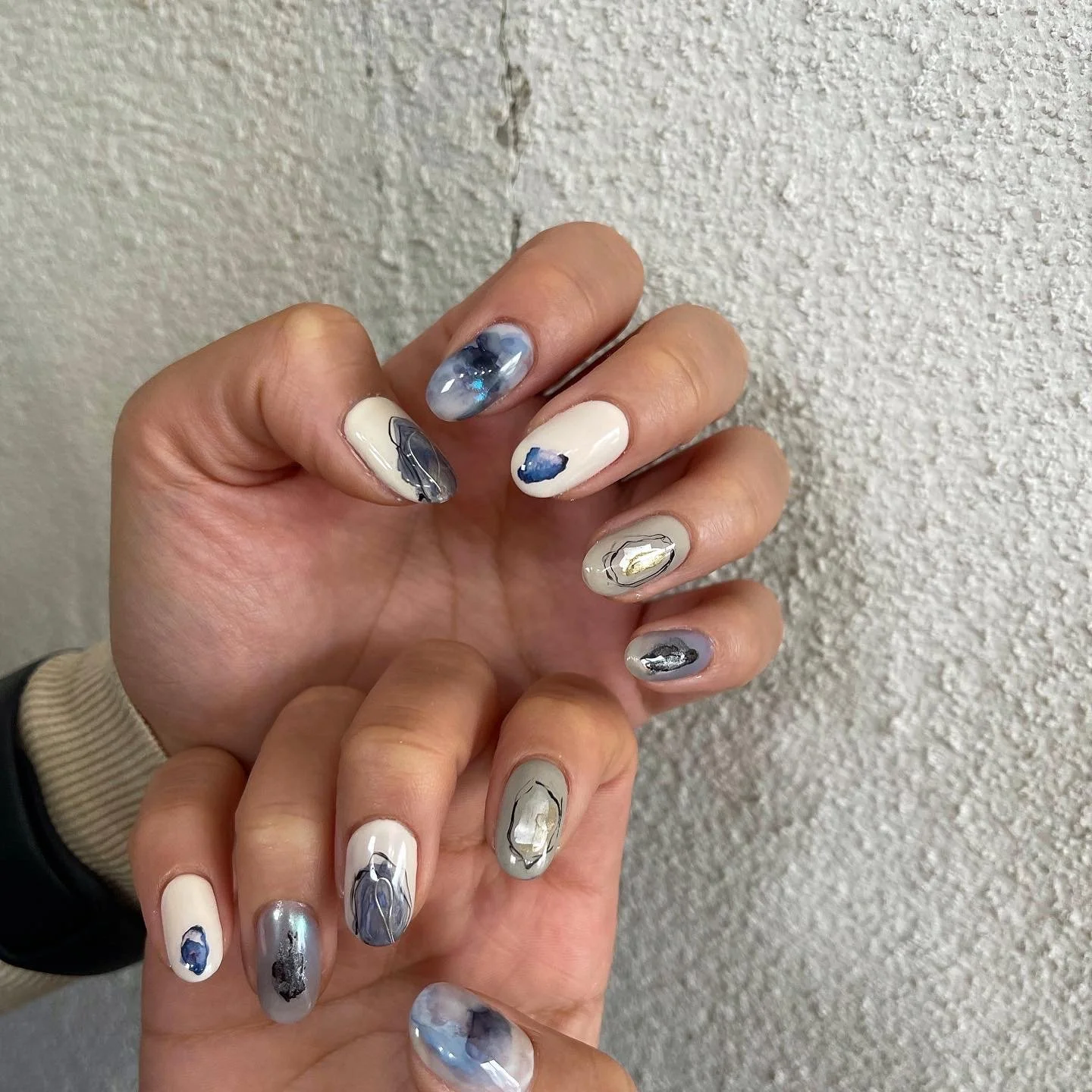 ネイビーネイル