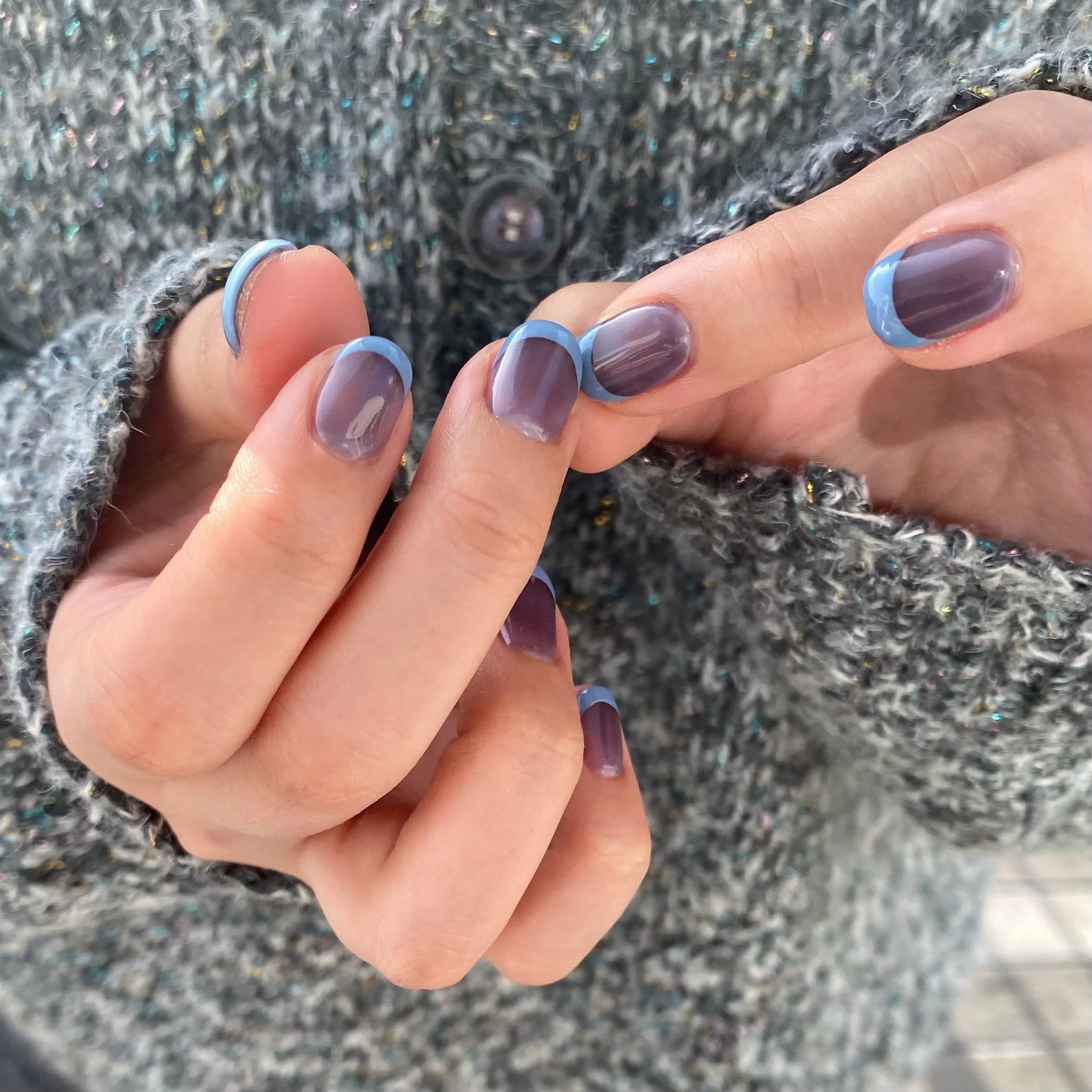 春フレンチネイル