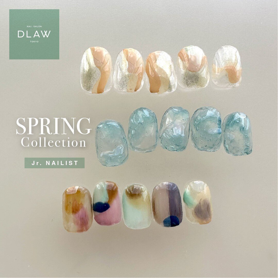 ▷Season Design Plate
初回限定特別キャンペーン実施中！

DLAWらしいトレンド感のあるデザインをプレートの中から選んでいただけます。
※詳しいデザインはHP又はハイライトにてご確認ください。

期間限定でHP内にある「Art campaign」ページからご予約いただきますと初回限定&yen;2000 OFFの価格でご案内させていただきます！※NAILIST / Jr.nailist 限定

【ご新規様】
TOP nailist / 18種類･･･&yen;12100
NAI