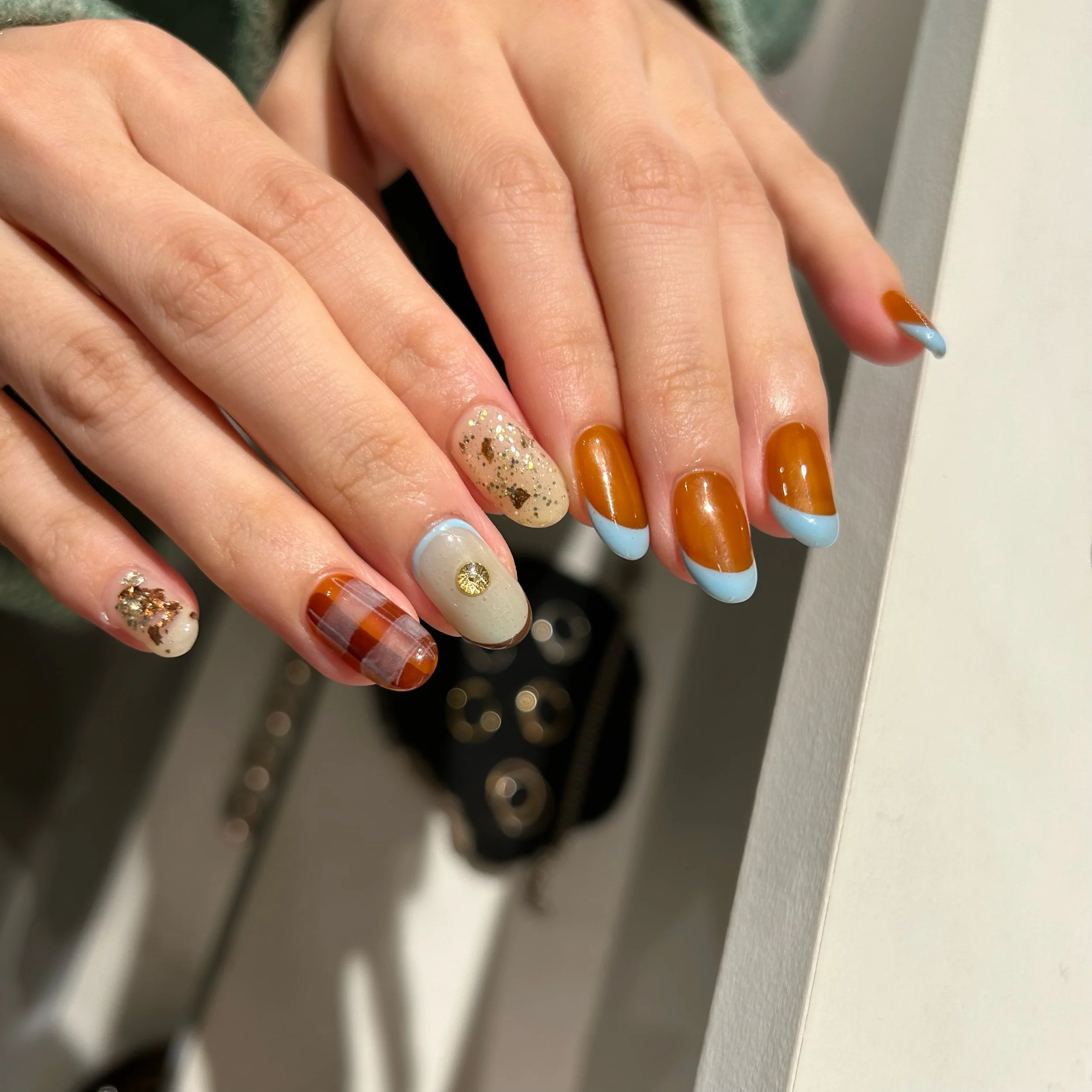 チェックネイル