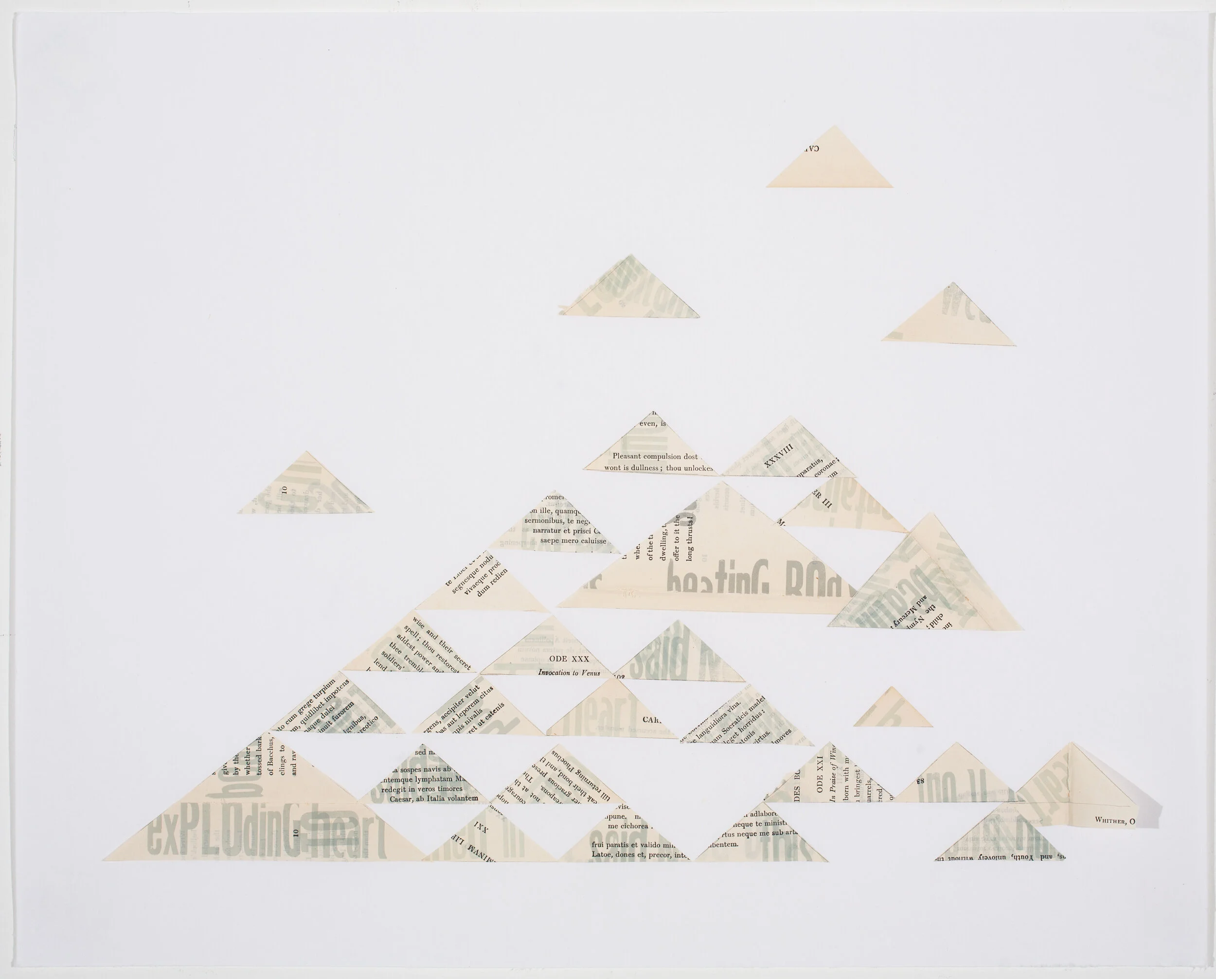 The Heart Beating, after Horace. for CD Wright, 2016