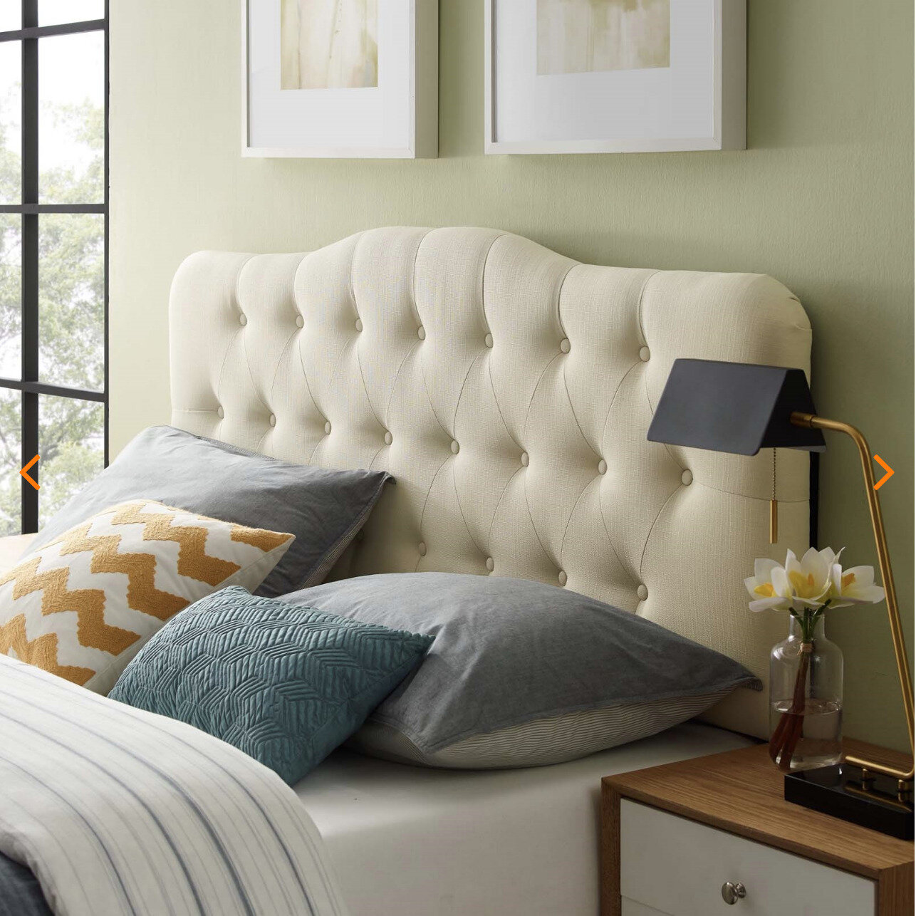 Annabel Upholstered Headboard 4 Colors, Modway Annabel Full Fabric Headboard Multiple Sizes And Colors