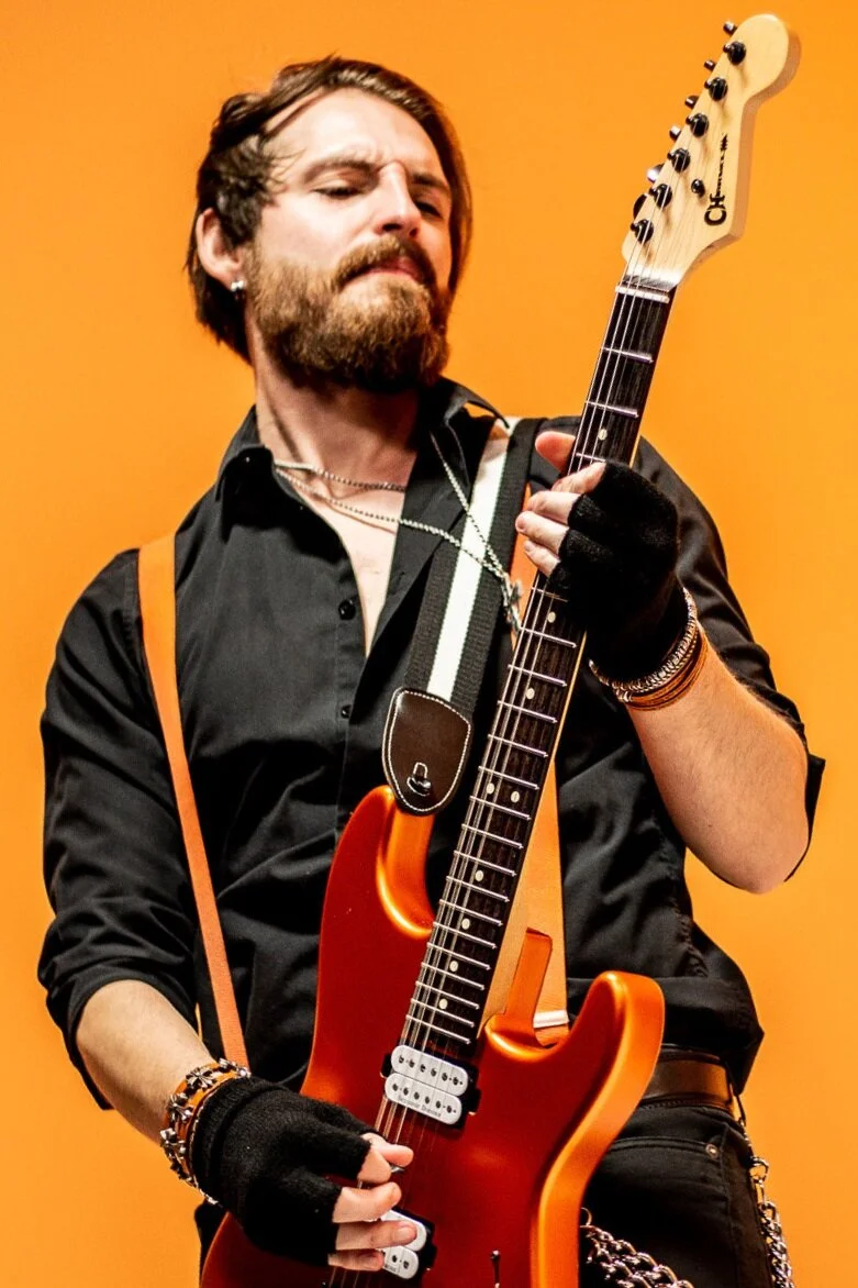 Christian Rivers performing in the 'Choke' music video during his time in MARISA AND THE MOTHS. 

Christian has recorded guitar for albums, promotional videos and commercial projects, helping students understand both live performance and studio recor