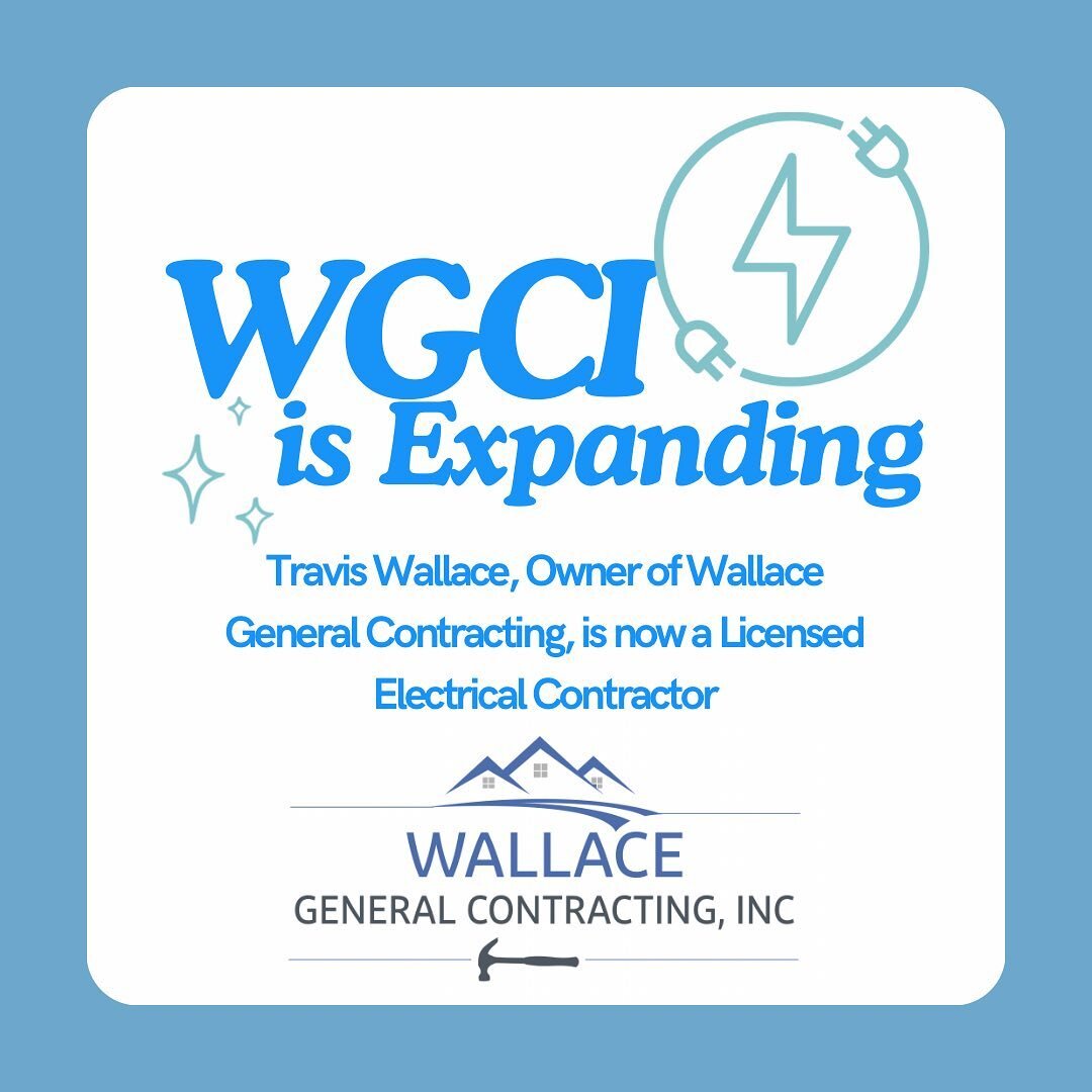 🔌 We're excited to power up our game! ⚡ WGCI Owner Travis Wallace is now officially a licensed electrical contractor. 💡 Let us illuminate your projects with expertise and innovation! 
&bull;
#wallacegeneralcontracting #rockingham #pinehurst #genera