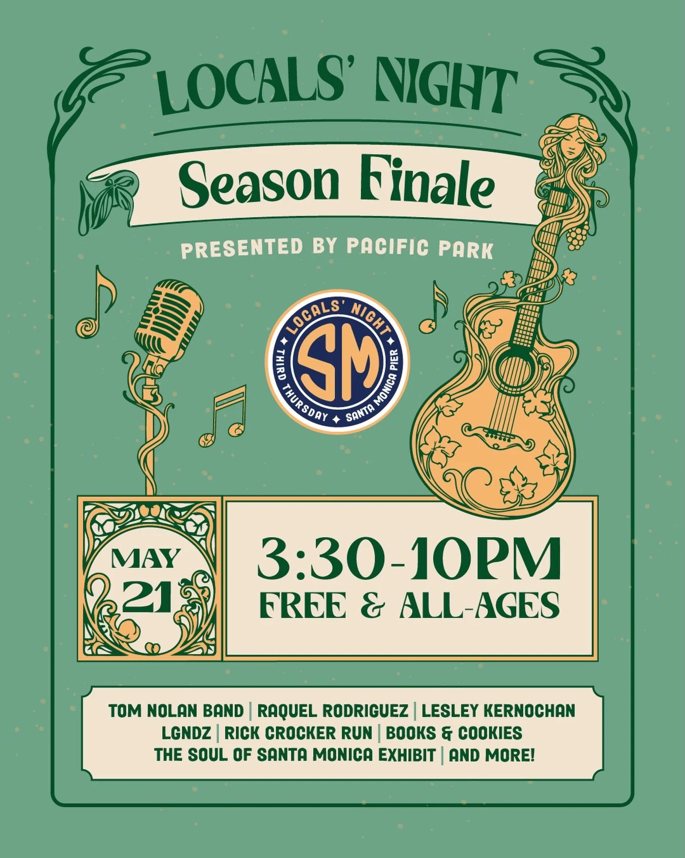 Locals&rsquo; Night wraps up its spring season with a May finale! ✨

&bull; live music &bull; charity run &bull; art exhibit &bull; more! &bull;

🎟️Free tickets in bio!
