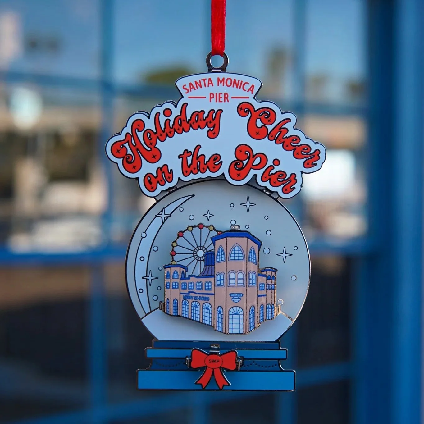 Holiday Cheer on the Pier Ornament