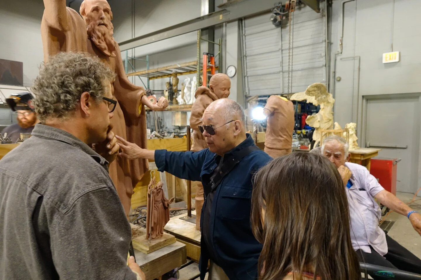 Visiting the foundry with my father while he researches for his current project. #wentitsen