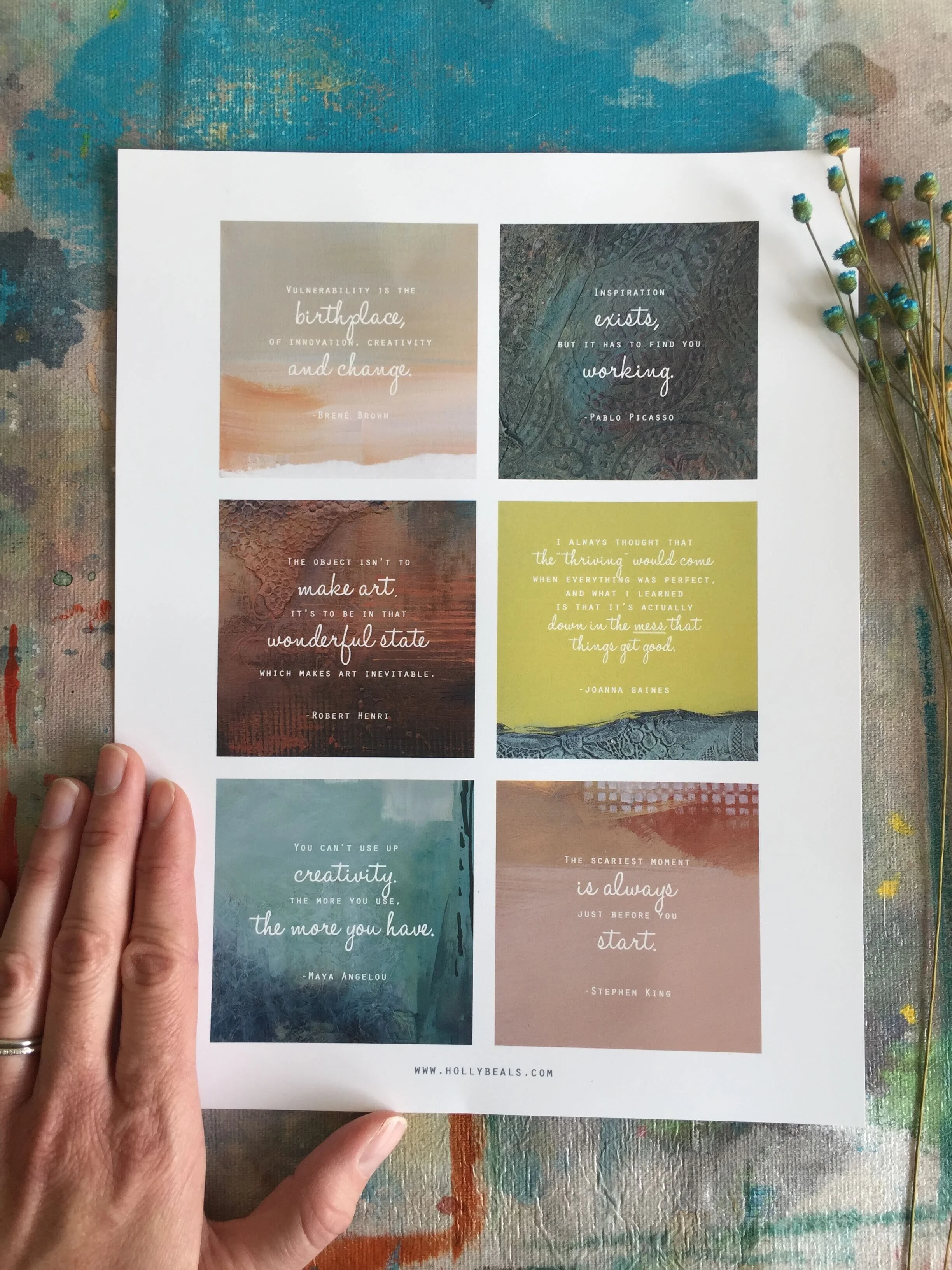 Inspirational Quotes + Yummy Textures