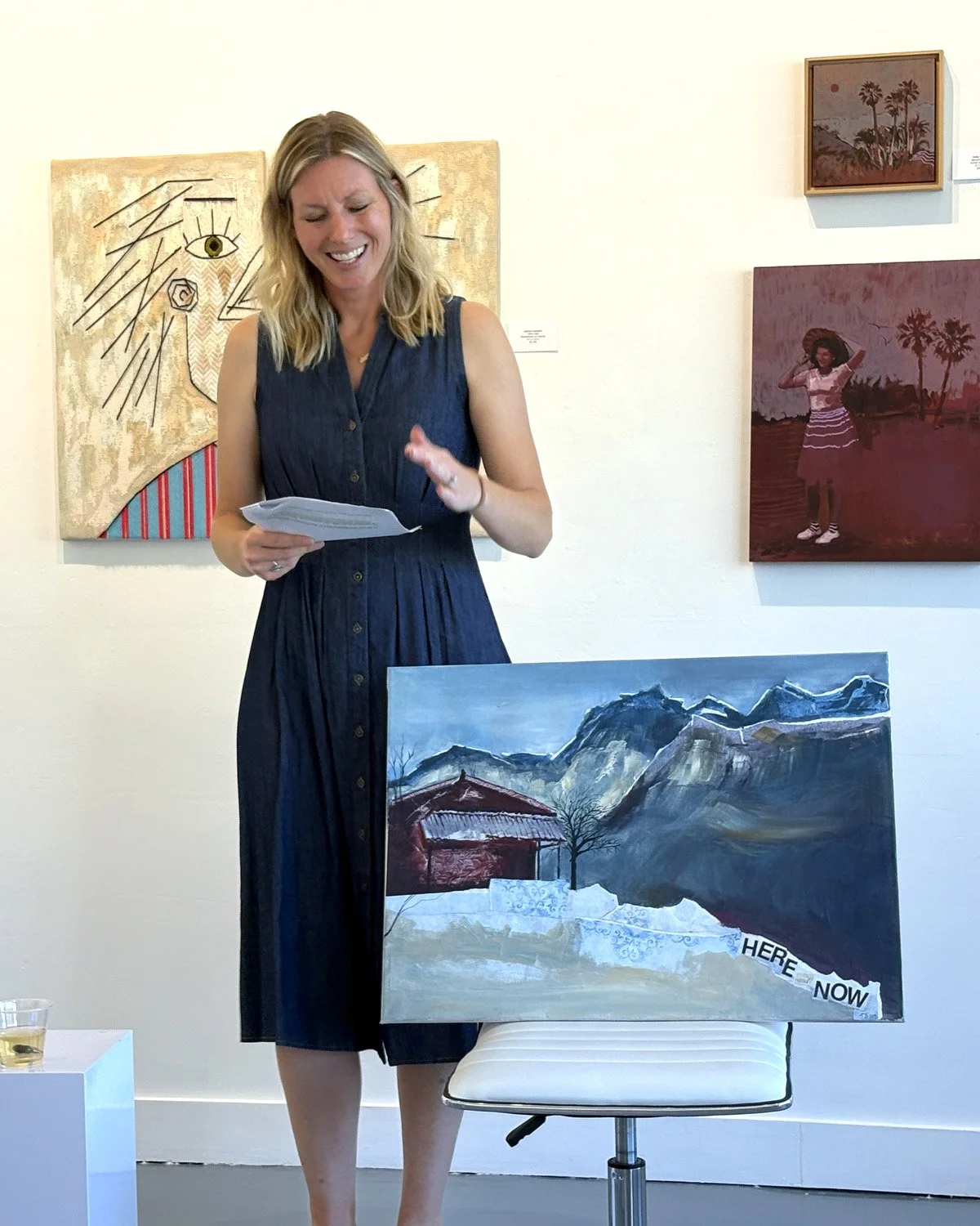 Sharing the story behind the "Here &amp; Now" painting
