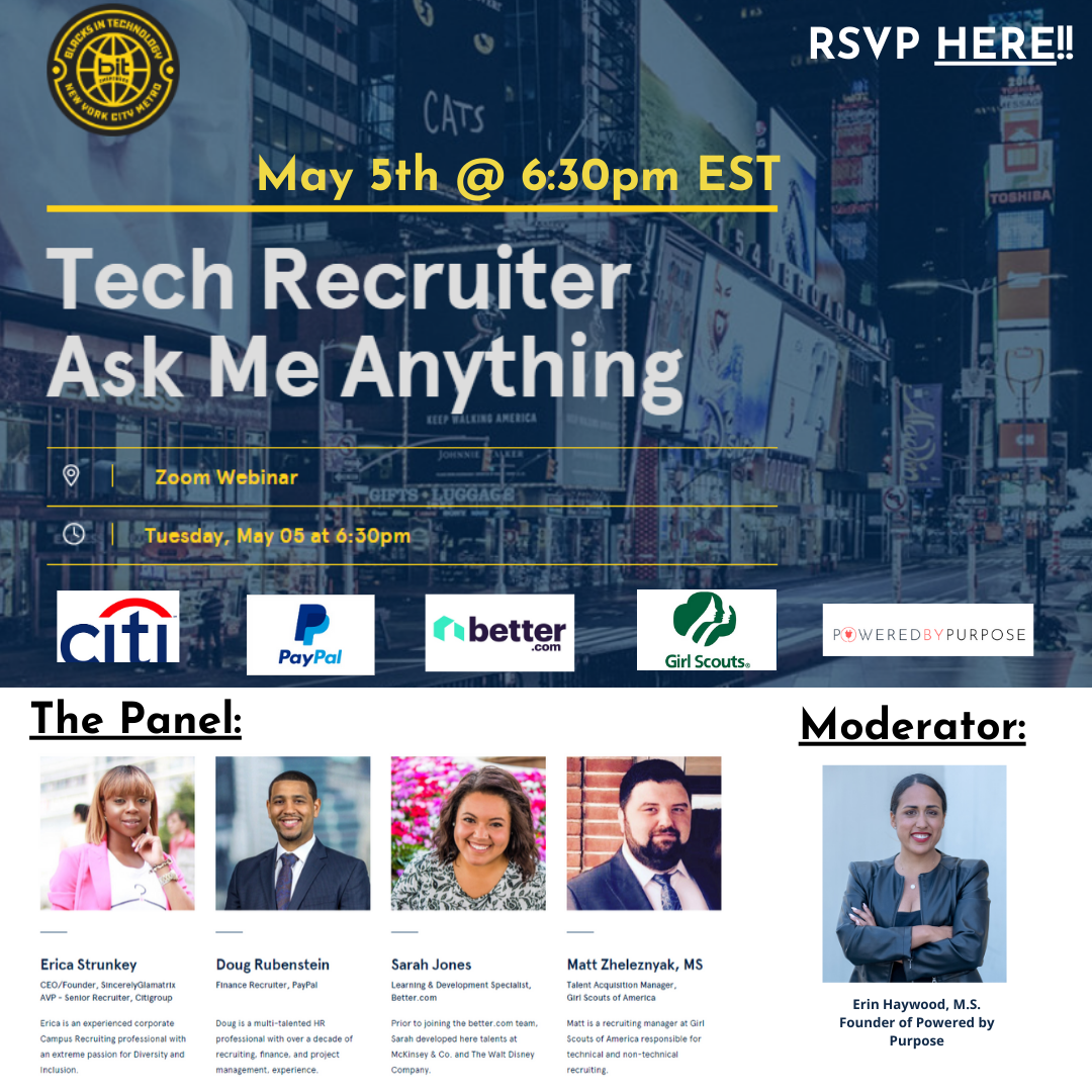 Ask Me Anything Recruiter Panel with Blacks in Technology