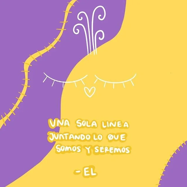 Una sola l&iacute;nea juntando lo que somos y seremos -El .
.
.
#ellaelnadie #amorpuro #frases #quotes