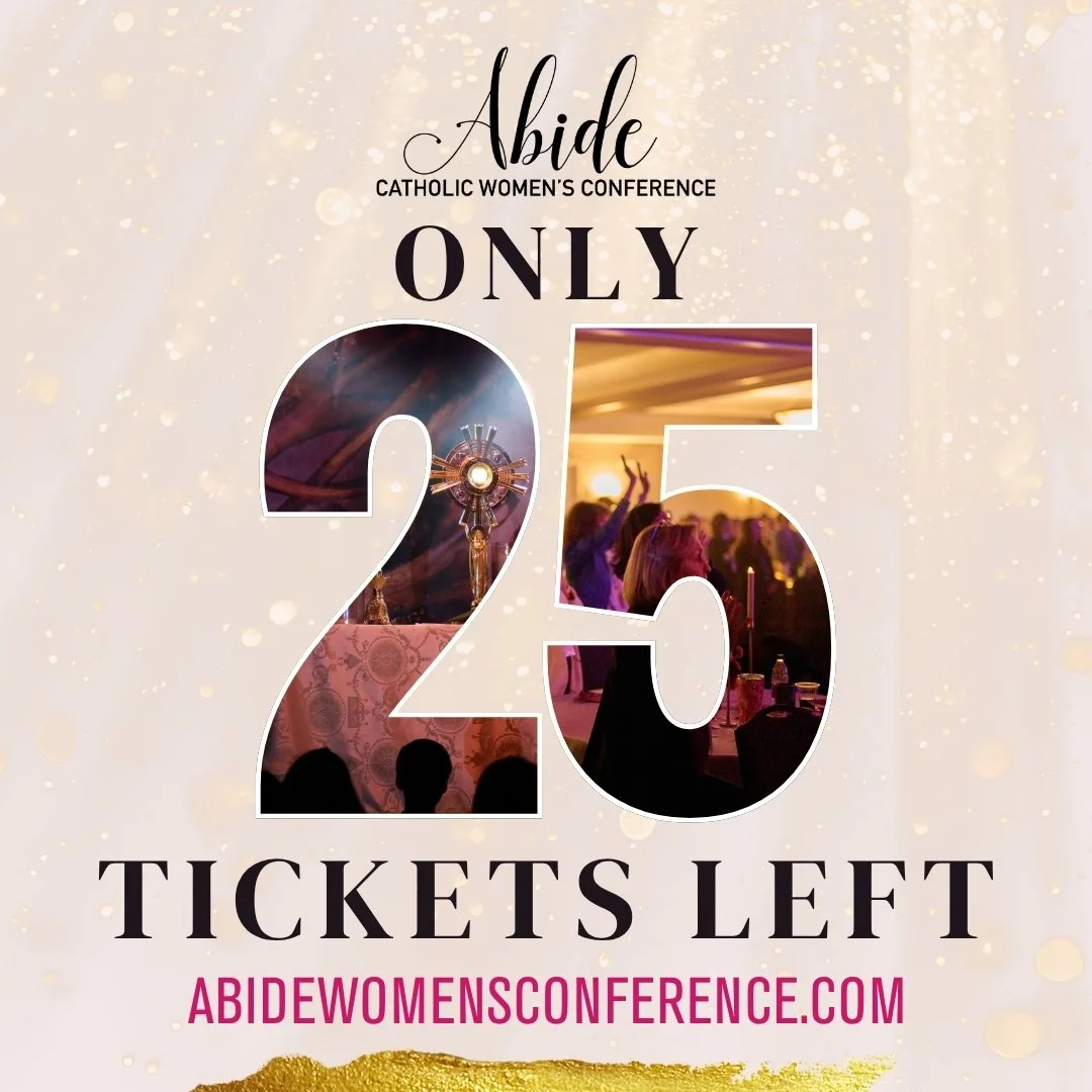 🚨 ATTENTION Ladies of Acadiana {&amp; Beyond!}

There are only 25 tickets left. Run, do not walk, if you want to attend and have not purchased your ticket yet! 

We are praying for you!

#abidewomensconference #abideinHim2026