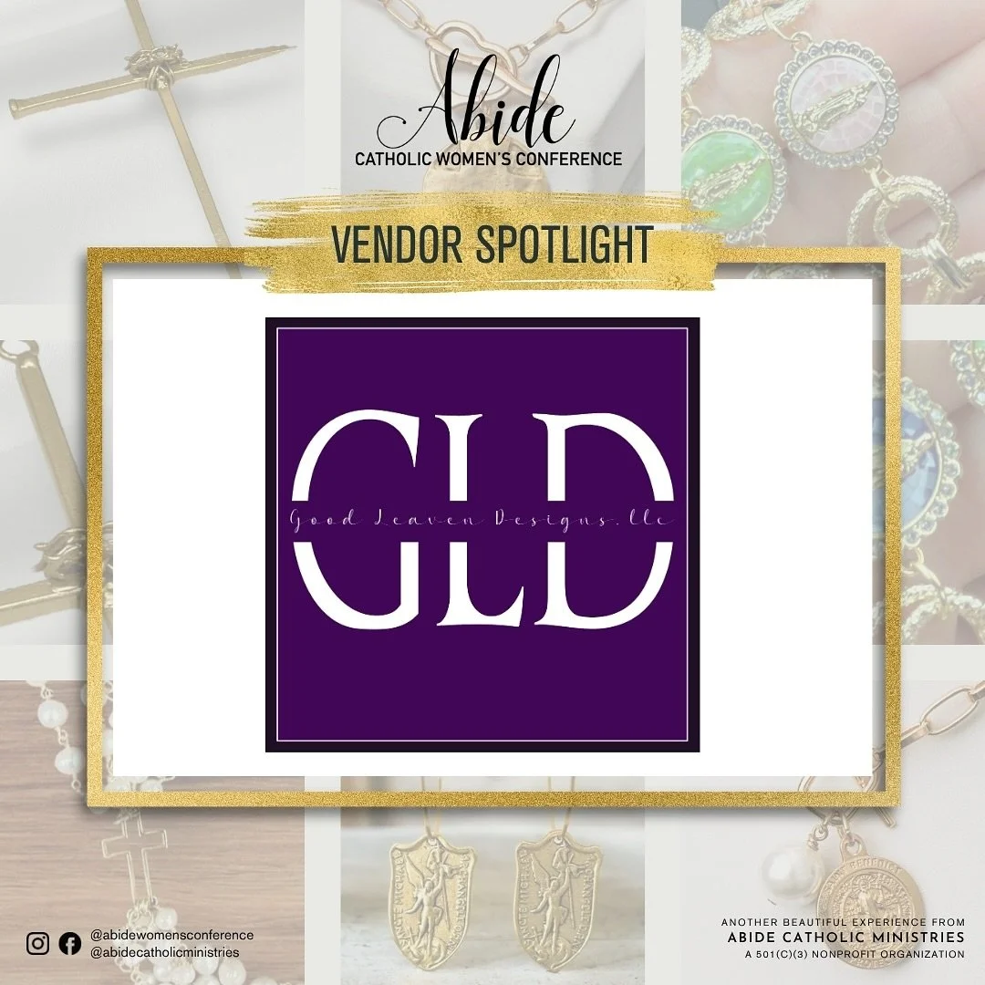 ✨ VENDOR SPOTLIGHT: We are excited to welcome @goodleavendesigns to Abide 2026! ✨

Meet Good Leaven Designs! A proud, Catholic Company that is a family-run Catholic business creating faith-filled apparel, gifts, and evangelization tools designed to 