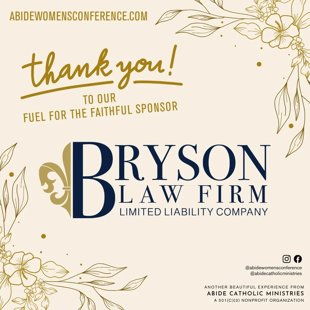 ✨ Named Sponsor Spotlight ✨

We want to express our gratitude for the Fuel for the Faithful Sponsor ☕️ &mdash; because no Abide weekend is complete without coffee, conversation, and community.

We&rsquo;re so grateful to Cary &amp; Angie Bryson with 