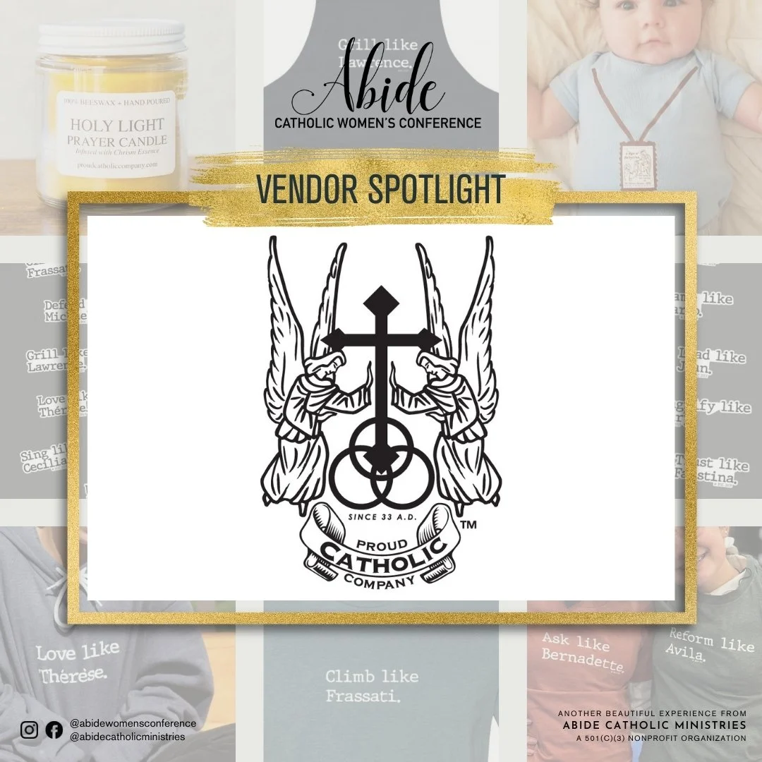 ✨ VENDOR SPOTLIGHT: We&rsquo;re excited to welcome @proudcatholiccompany  to Abide 2026!

Proud Catholic Company is a family-run Catholic business creating faith-filled apparel, gifts, and evangelization tools designed to inspire and empower Catholic