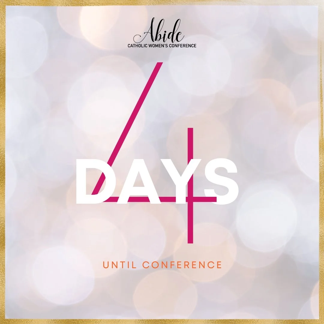 ✨ 4 Days Until Abide ✨

The countdown is getting real! Bags are being packed, final details are falling into place, and your seat is waiting.

Four days until God meets you in the ordinary and the unexpected.
We can&rsquo;t wait.

#abideinHim2026 #ab