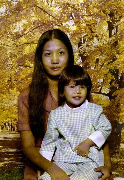 My mom and me, circa 1978)