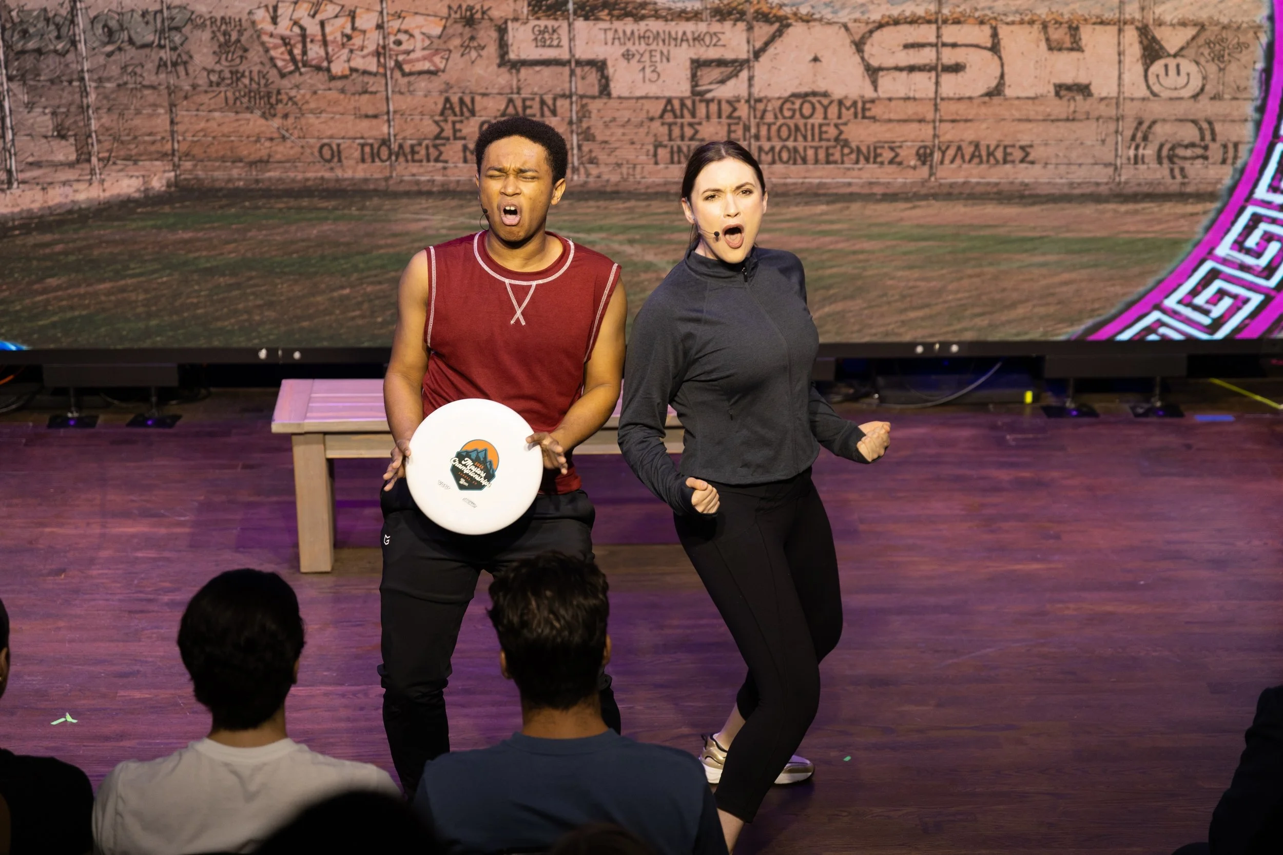 Amilia in the off-Broadway musical "The Spirit of the Game: The Ultimate Musical" at Asylum NYC. May 2026.