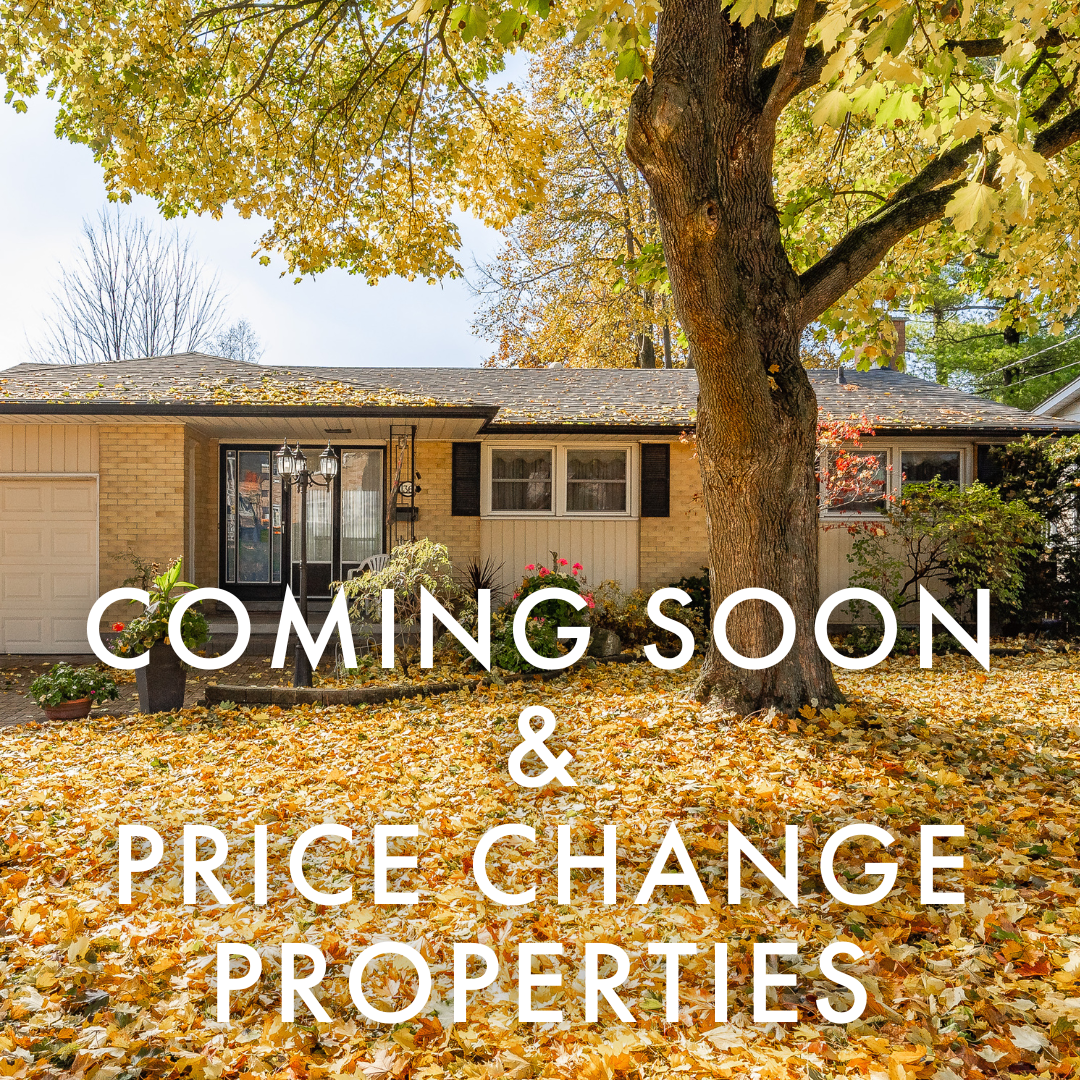 Coming Soon &amp; Price Change Properties