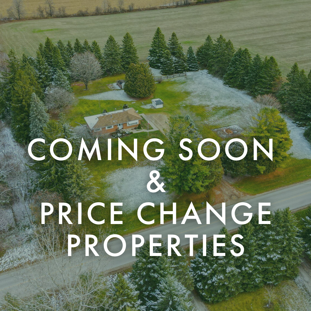 Check out Coming Soon &amp; Price Change Listings!