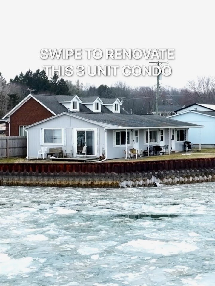 Waterfront potential reimagined. 🌊✨

This rare 3-unit attached condo on the St. Clair River is getting the full vision treatment. Swipe to see each unit transformed.

📍 Algonac, MI
💲 $229,900
🛏 3 total bedrooms (1 per unit)
🛁 3 full bathrooms
📐