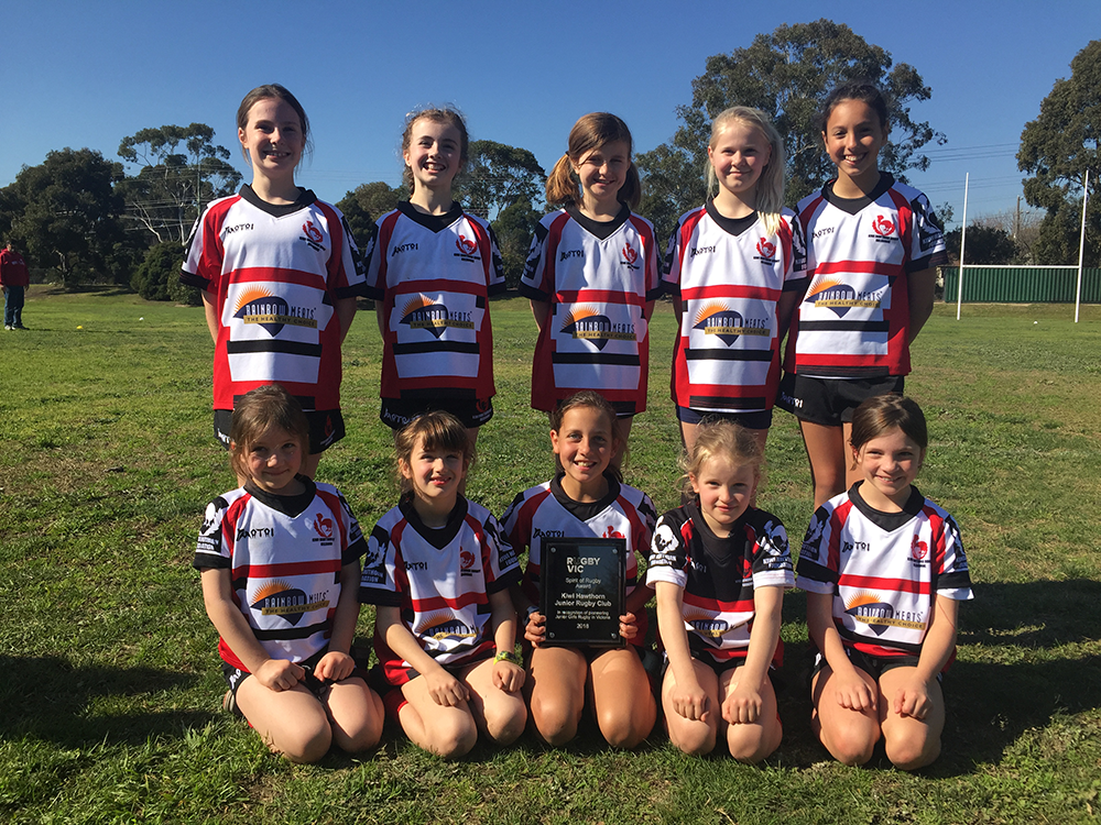 Kiwi Hawthorn Juniors win Rugby Vic 'Spirit of Rugby' award
