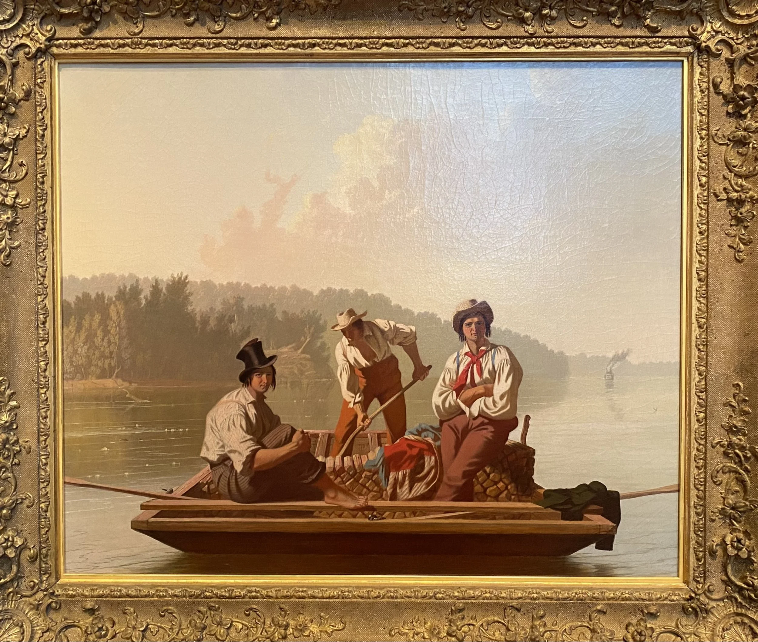 Boatman on the Missouri by George Caleb Bingham