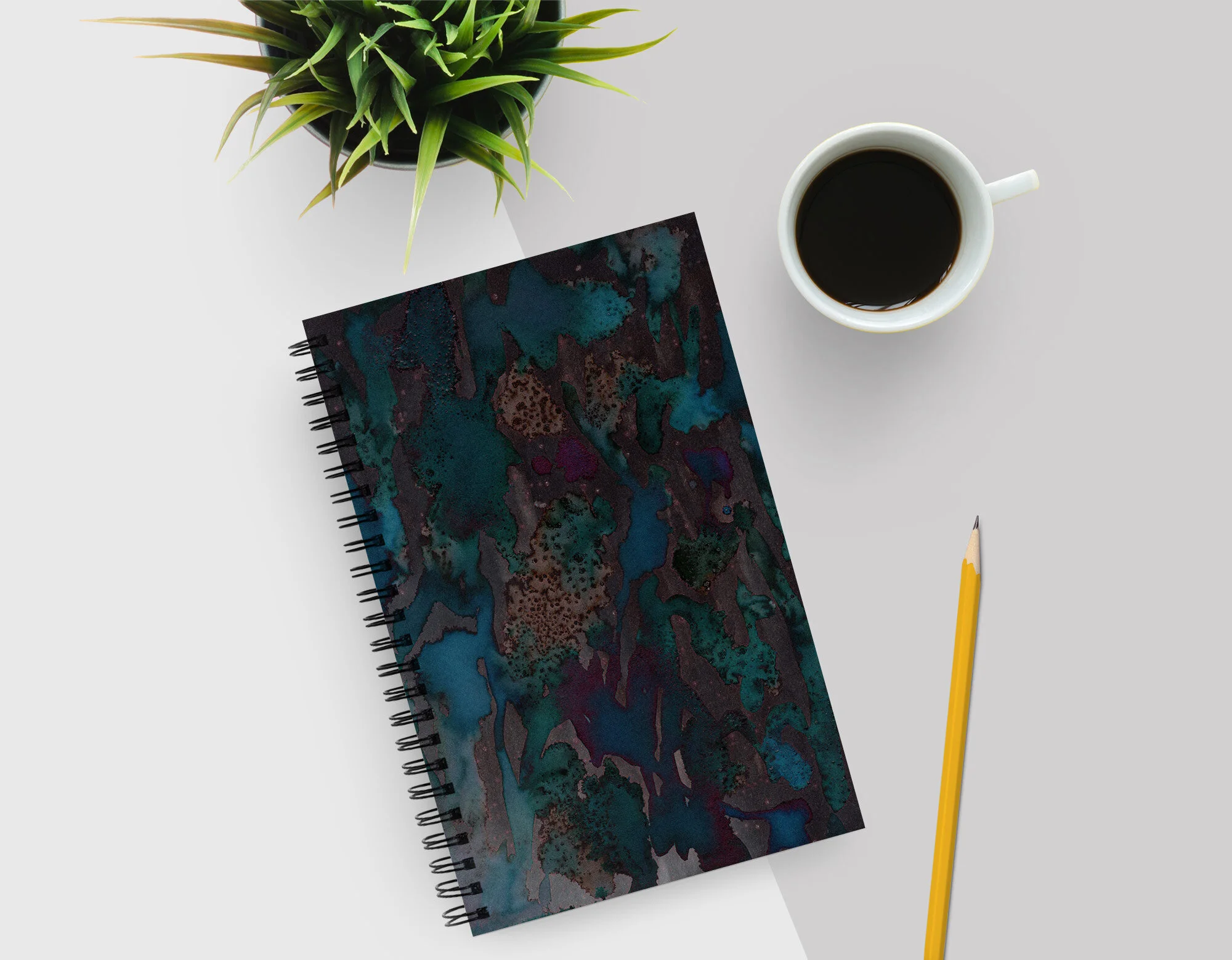 Spiral Notebook – Abstract Art: "Unexpected"