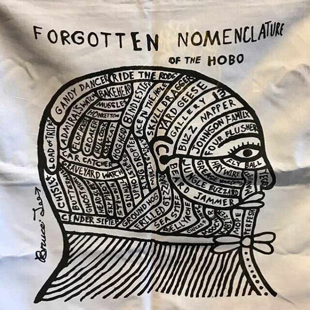 Forgotten Nomenclature of the Hobo bandana! Click link in bio to purchase.
